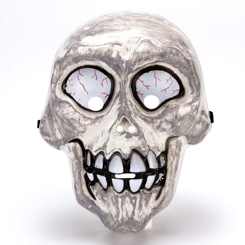 BCATTAW Weiße Skelett Cosplay Maske Kunststoff Overhead Cosplay Maske Halloween Cosplay Requisiten BCATTAW Weiße Skelett Cosplay Maske Kunststoff Overhead Cosplay Maske Halloween Cosplay Requisiten von BCATTAW