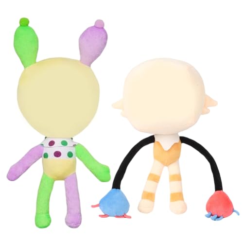 BCEDIGAD 2 Stück Horrorspiel Abenteuer, Spielzeug aus weichem Plüsch, Figuren gefüllt mit großen bunten Augen und Armen, niedliche Cartoon-Puppen für Kinder, Jungen, Mädchen, Geburtstagsgeschenk von BCEDIGAD