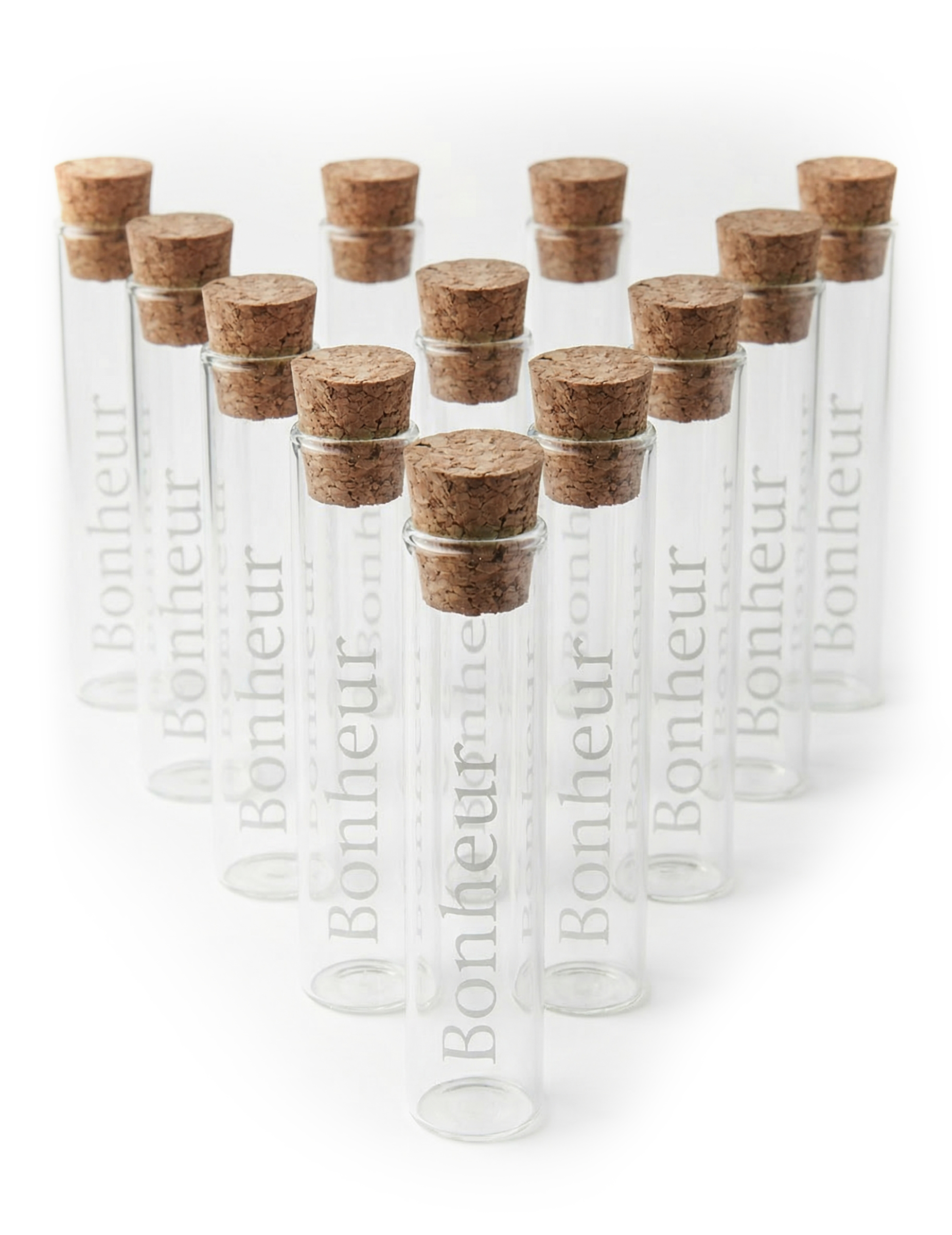 12 Reagenzgläser aus Glas Glück 10 cm 12 Reagenzgläser aus Glas Glück 10 cm von BCI