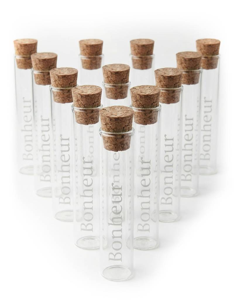 12 Reagenzgläser aus Glas Glück 10 cm 12 Reagenzgläser aus Glas Glück 10 cm von BCI