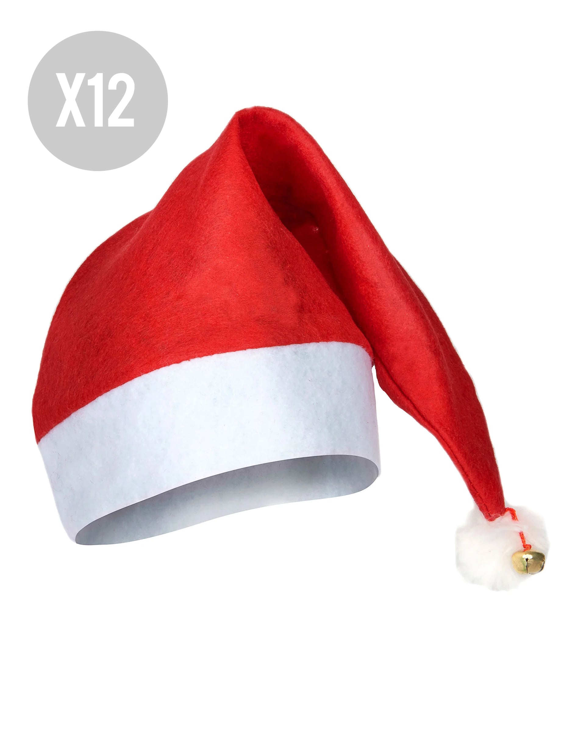 12 Weihnachtsmützen mit Glöckchen für Erwachsene 12 Weihnachtsmützen mit Glöckchen für Erwachsene von BCI