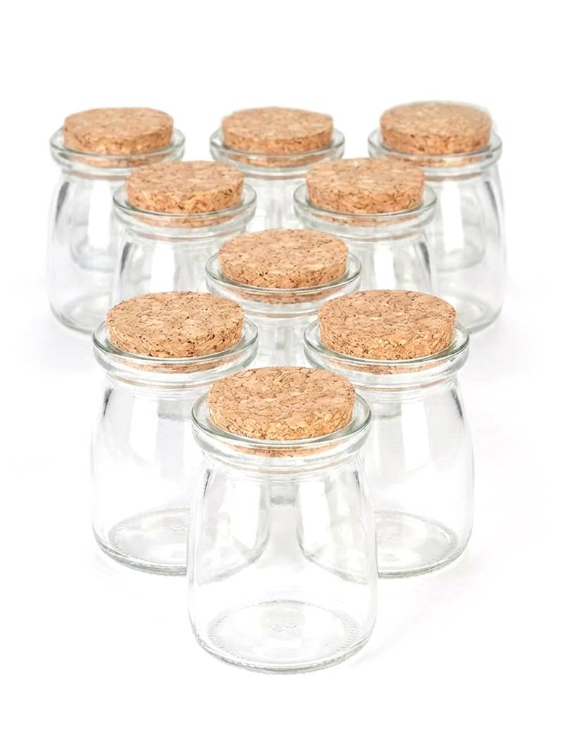 12 kleine Gläser mit Korkverschluss 7cm - Glasbehälter Set 12 kleine Gläser mit Korkverschluss 7cm - Glasbehälter Set von BCI