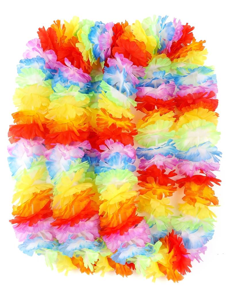 12er-Set bunte Blumenhalskette 12er-Set bunte Blumenhalskette von BCI