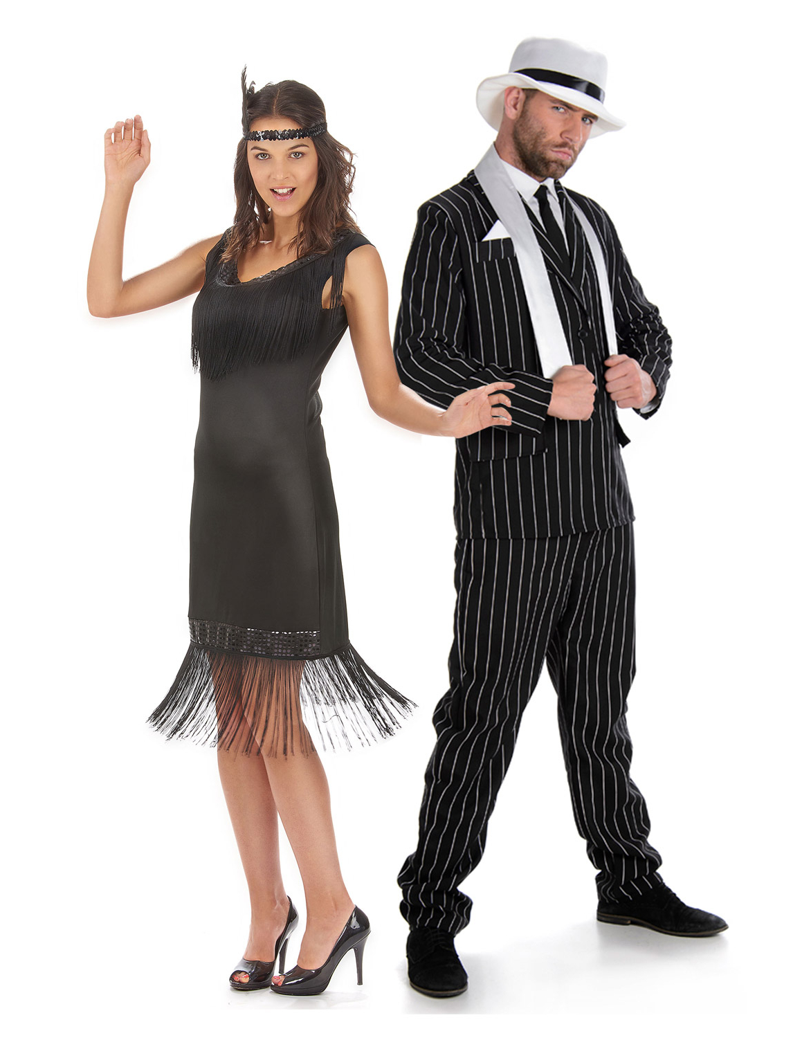 20er Jahre-Paarkostüm Charleston Karneval schwarz 20er Jahre-Paarkostüm Charleston Karneval schwarz von BCI
