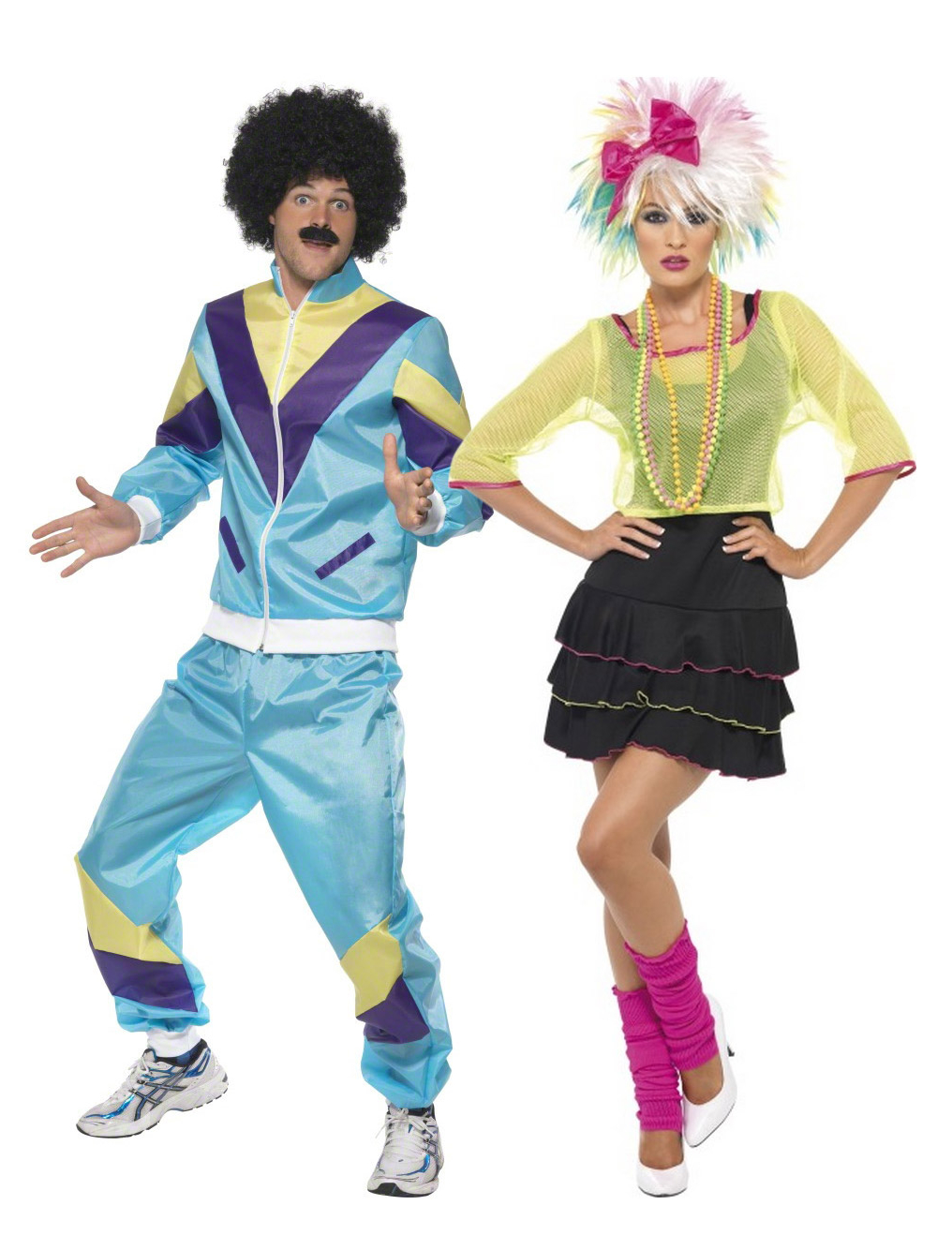 80er Jahre Paarkostüm Karneval bunt 80er Jahre Paarkostüm Karneval bunt von BCI