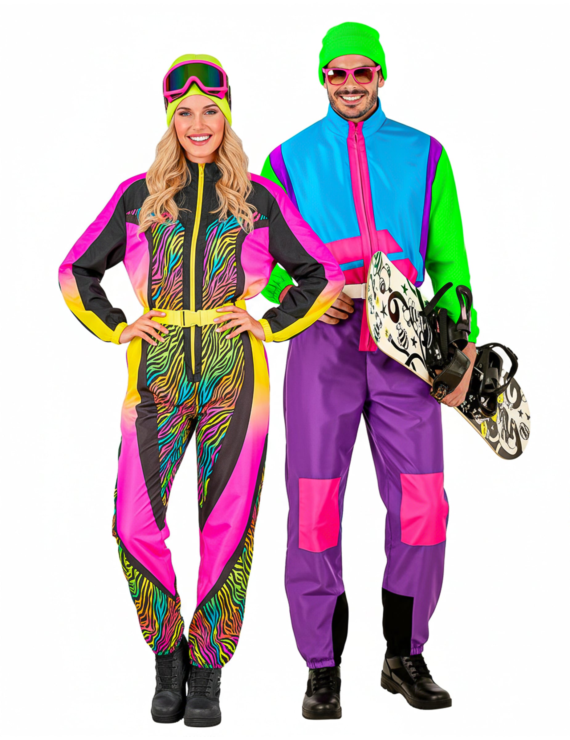 80er Jahre Ski-Party Paarkostüm für Erwachsene von BCI