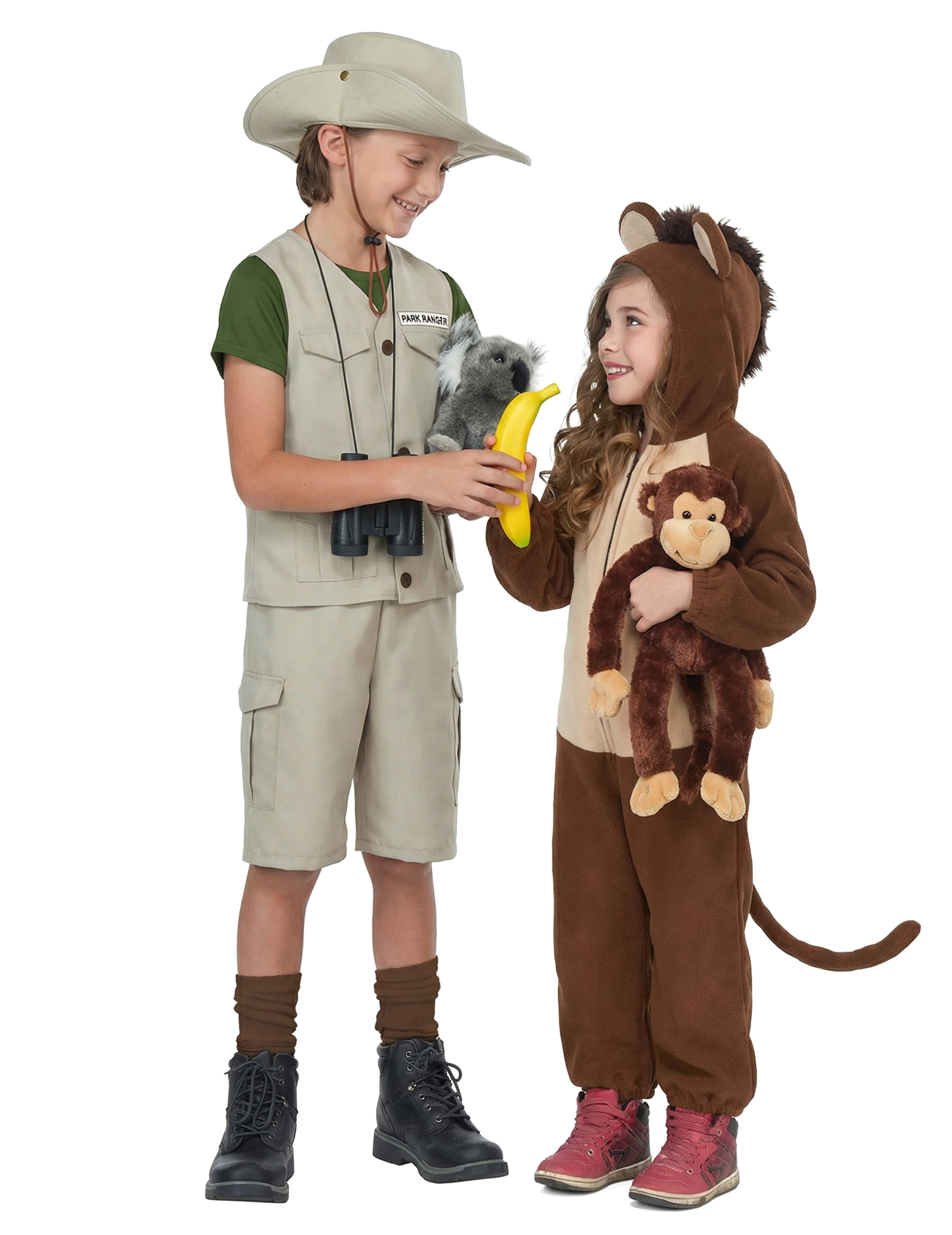 Abenteuer- und Affen-Paarkostüm für Kinder von BCI