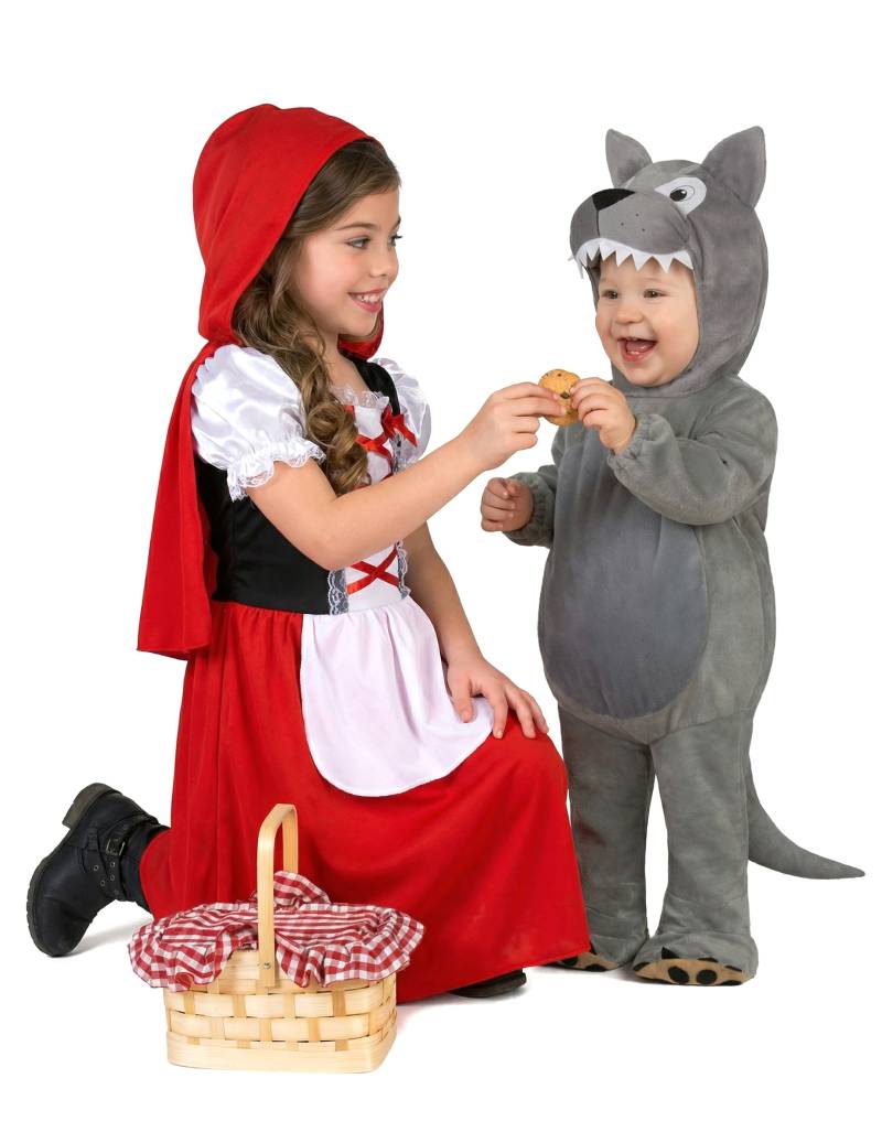 Baby-Wolf und Rotkäppchen Kinder-Partnerkostüm von BCI