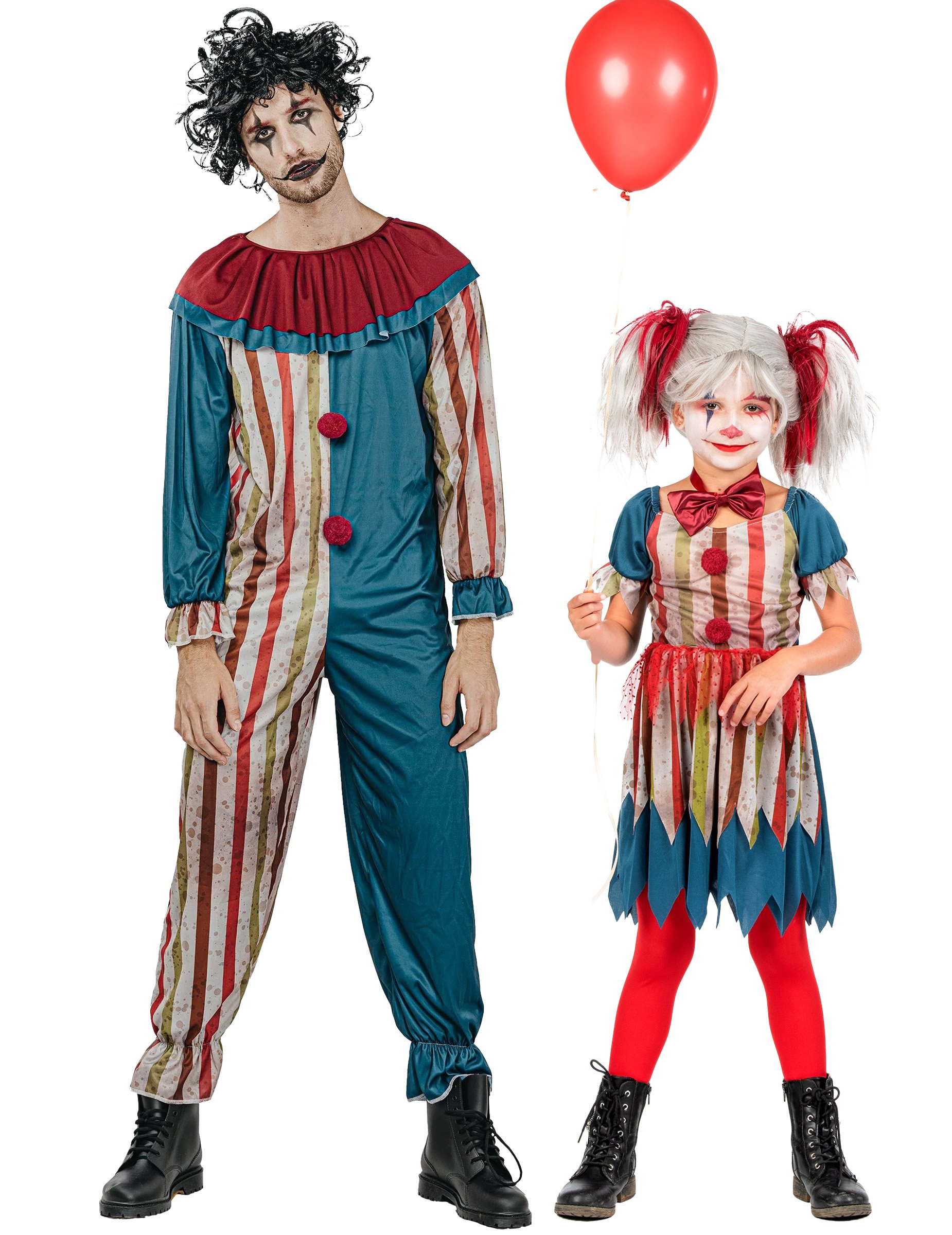 Bunte Paar Clownkostüme Bunte Paar Clownkostüme von BCI