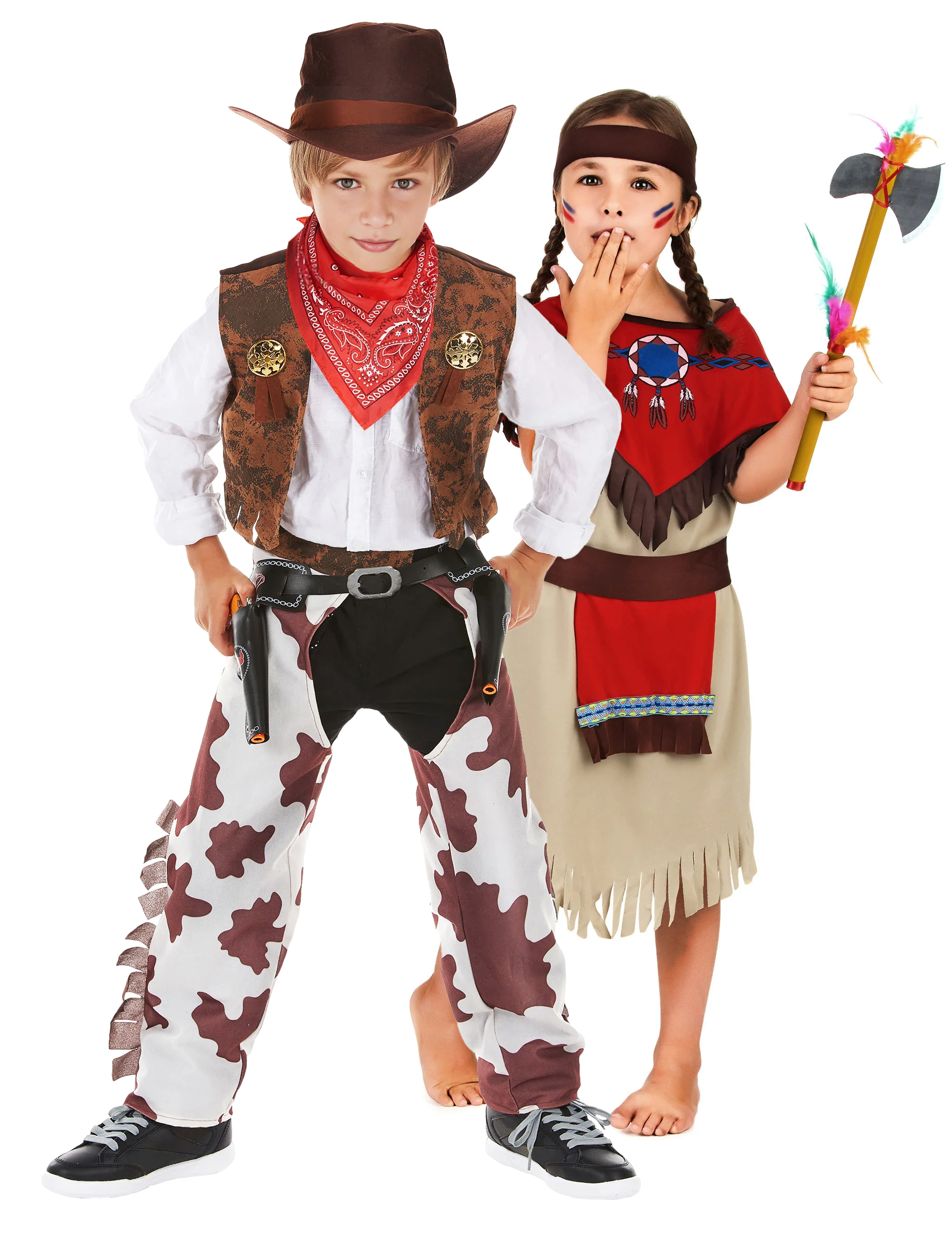Cowboy und Indianerin Kostüm für Kinder Cowboy und Indianerin Kostüm für Kinder von BCI