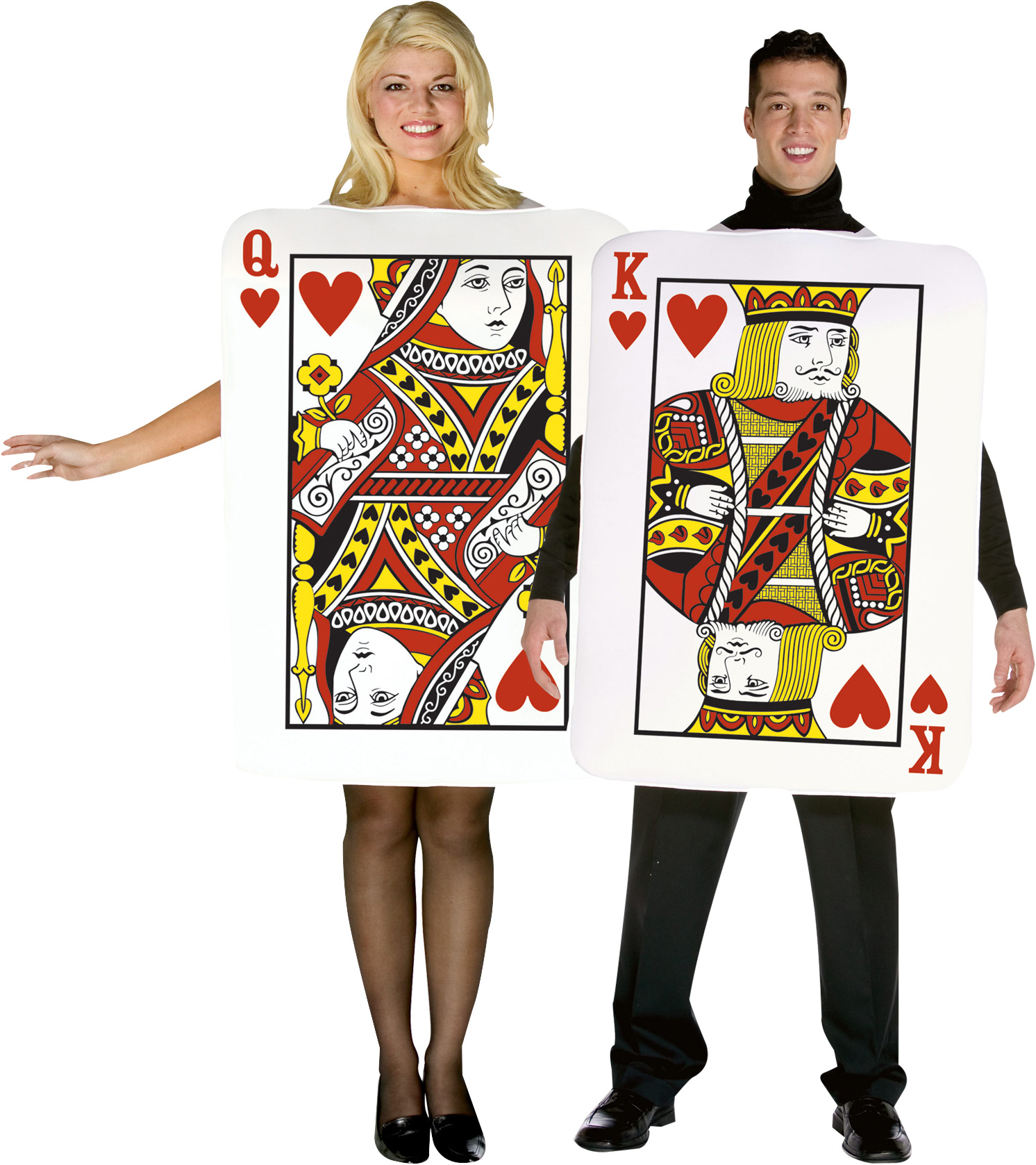 Dame und König - Spielkarten-Paar-Kostüm für Erwachsene von BCI