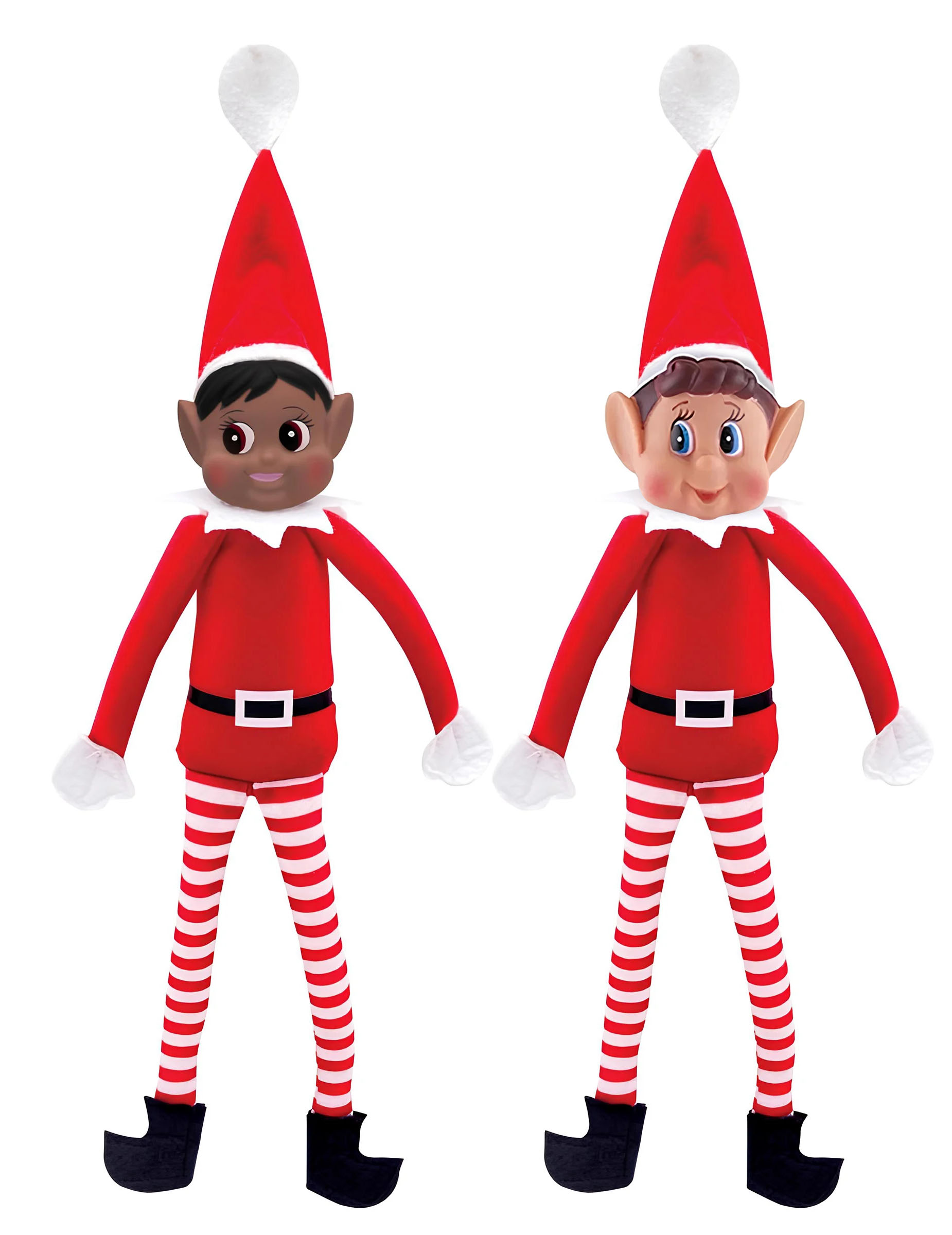 Duo Wichtel Puppen Elf Junge und Elf Mädchen 38 cm Weihnachts Deko von BCI
