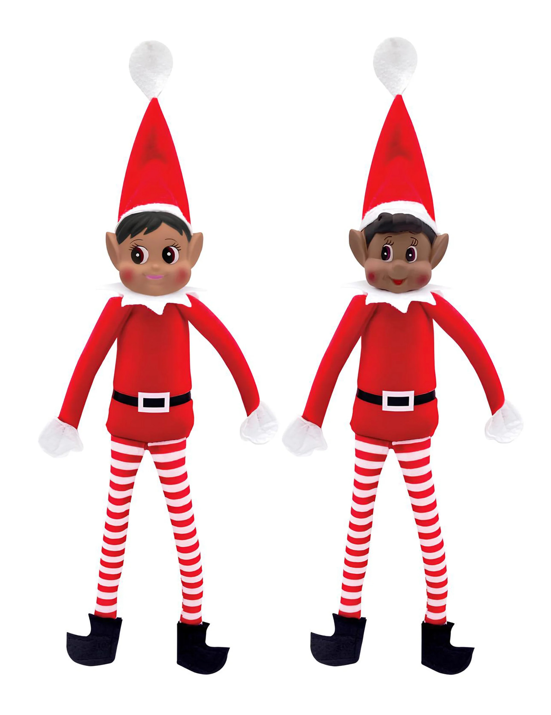 Duo Wichtel Puppen Elf Paillette und Elf Pimpon 38 cm Weihnachts Deko von BCI