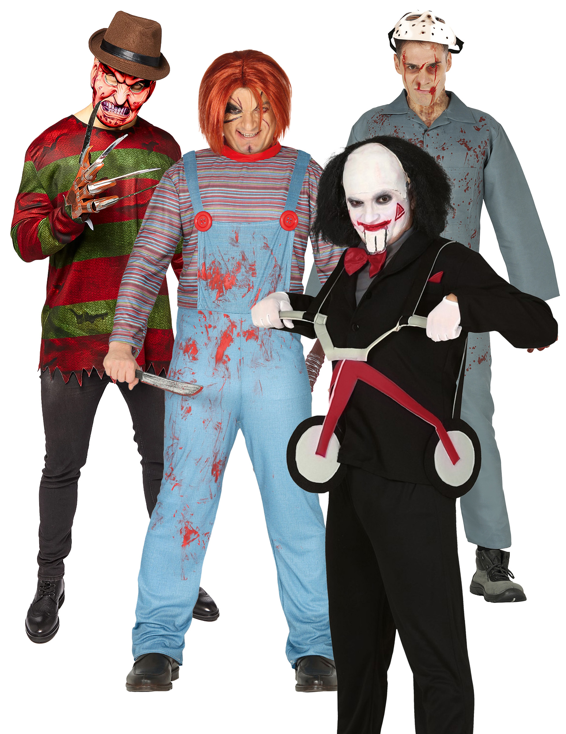 Erwachsenen Gruppenkostüm im Serienmörder Look von BCI