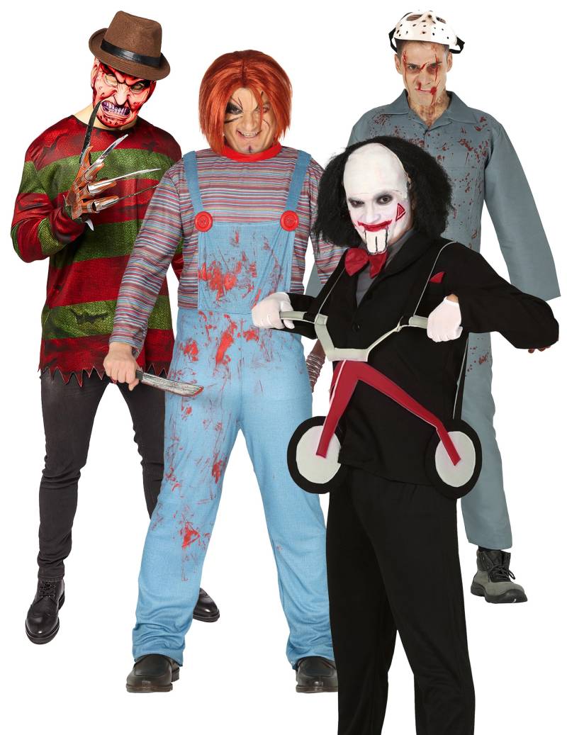 Erwachsenen Gruppenkostüm im Serienmörder Look von BCI
