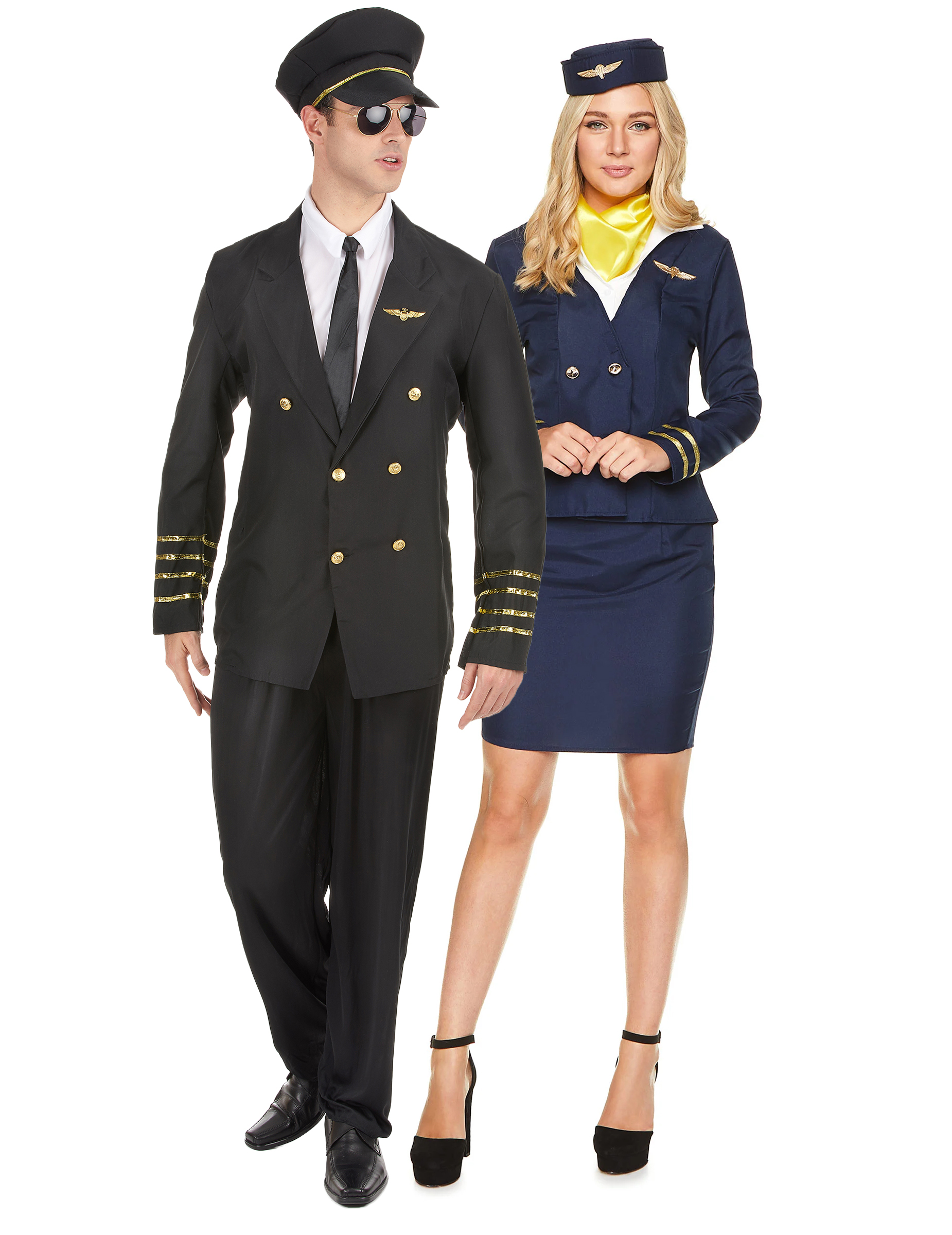 Fly High Piloten Stewardess Paarkostüm Fly High Piloten Stewardess Paarkostüm von BCI