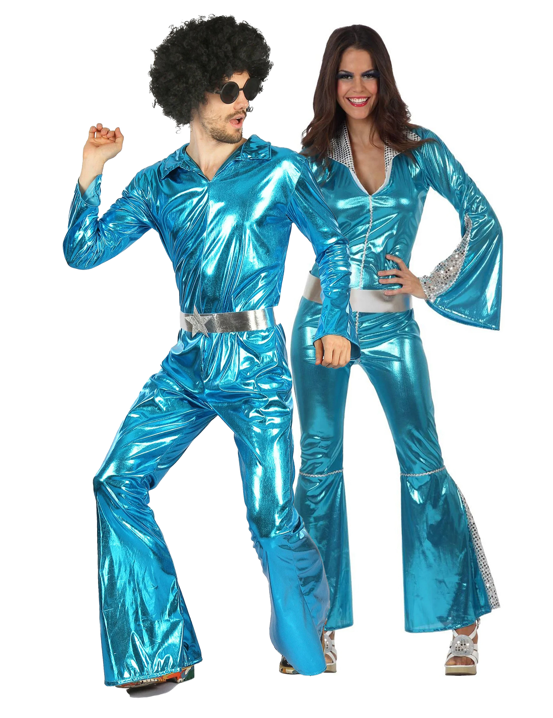 Glänzendes Disco-Fever Paarkostüm Glänzendes Disco-Fever Paarkostüm von BCI