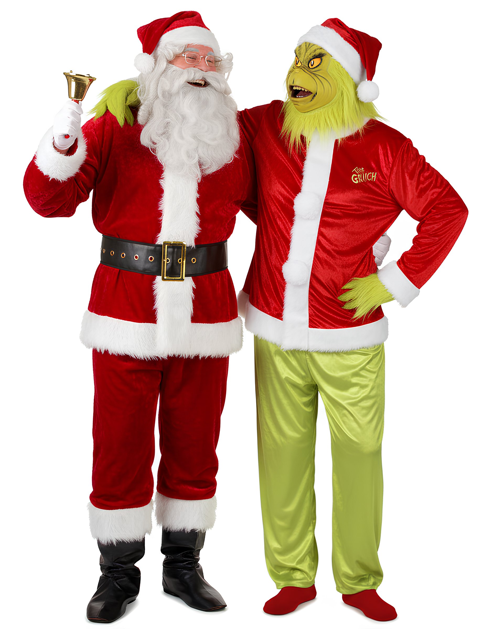 Grinch und Weihnachtmann Kostüm für Paare von BCI
