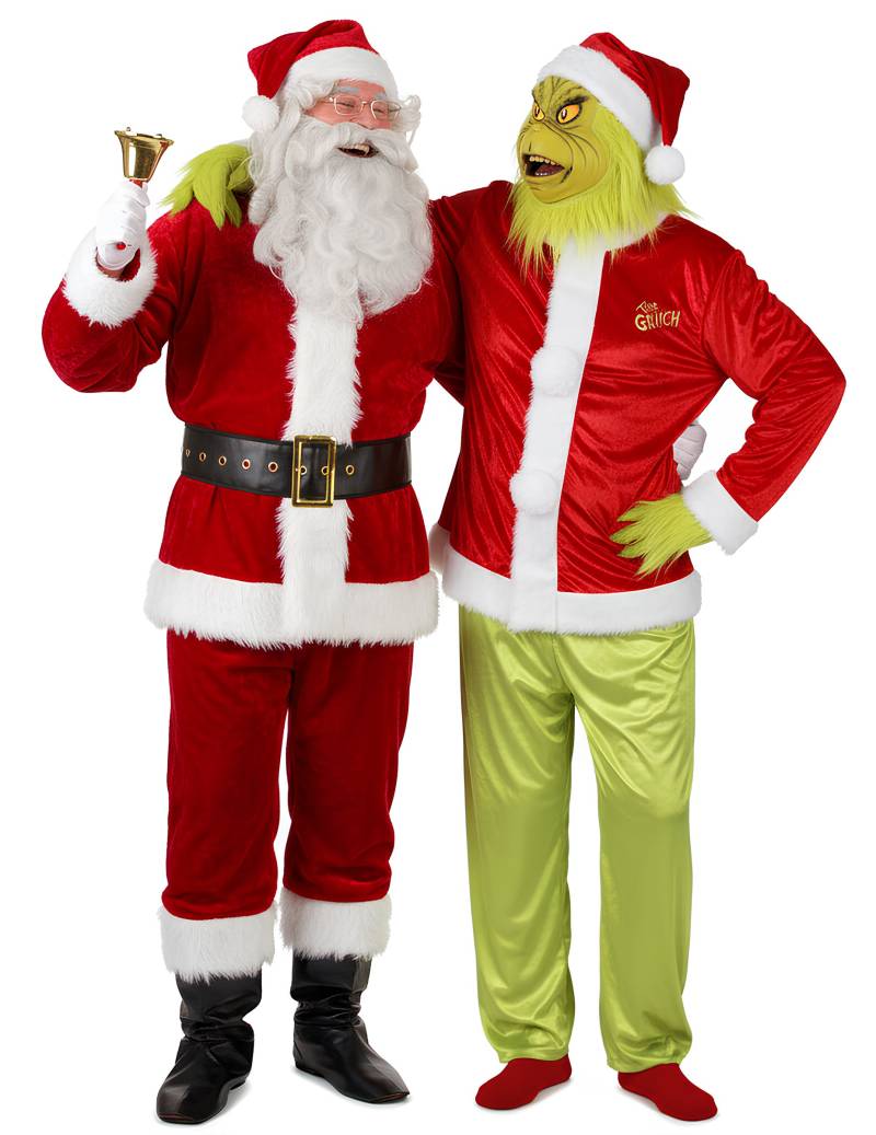 Grinch und Weihnachtmann Kostüm für Paare Grinch und Weihnachtmann Kostüm für Paare von BCI