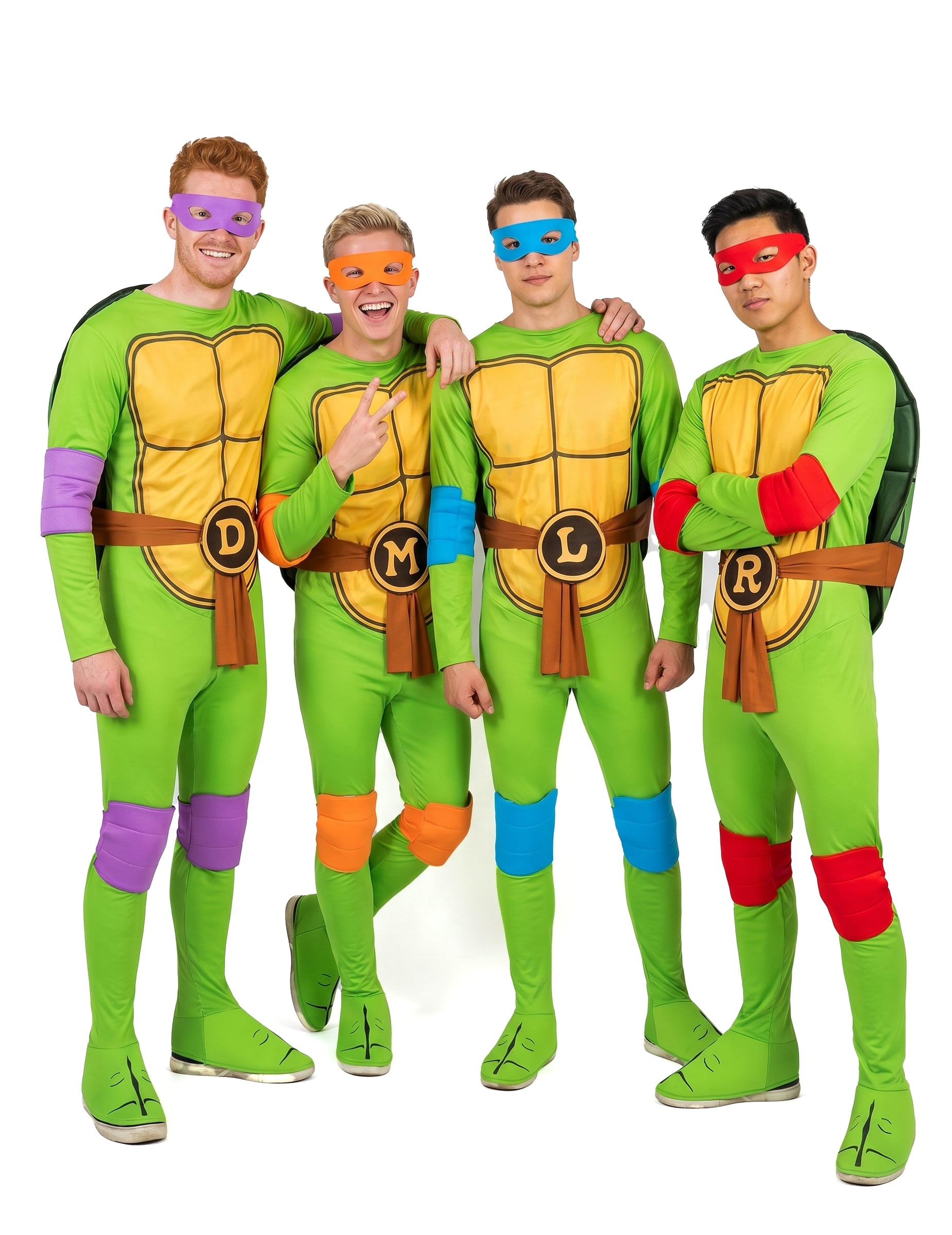 Gruppen-Kostüm der Ninja Turtles für Erwachsene von BCI