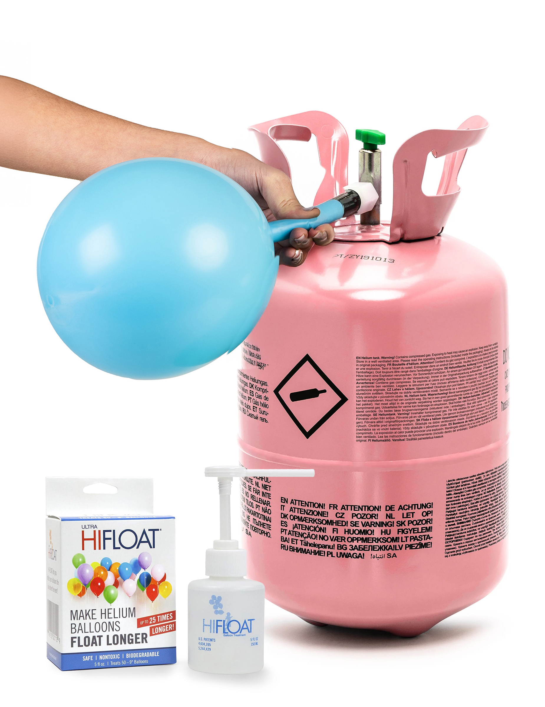 Helium Set für bis zu 30 Ballons mit Hi-Float Helium Set für bis zu 30 Ballons mit Hi-Float von BCI