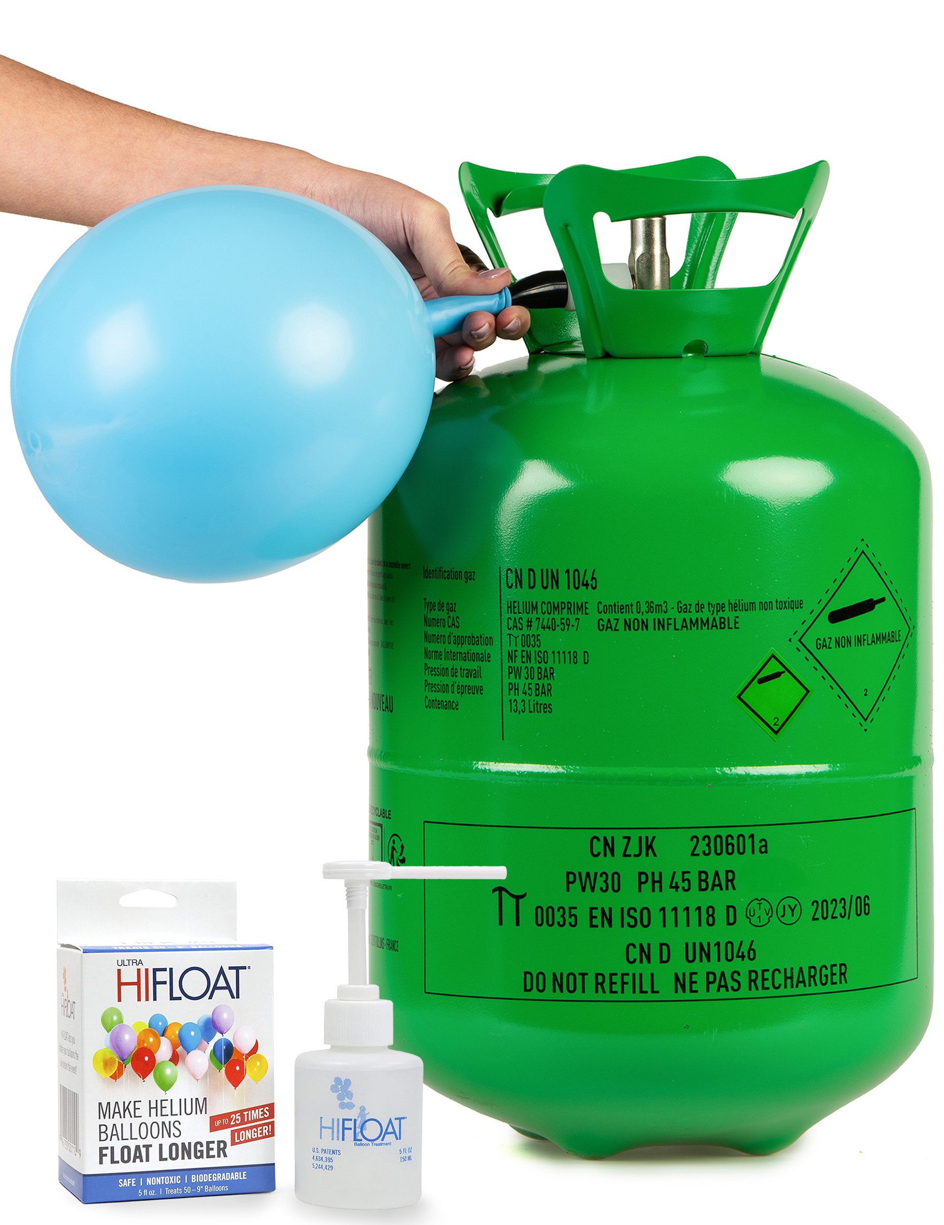 Helium und Hi-Float Set für bis zu 50 Ballons Helium und Hi-Float Set für bis zu 50 Ballons von BCI