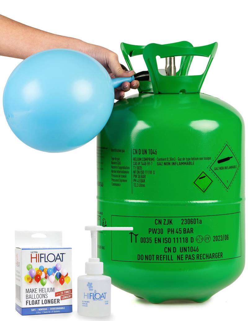 Helium und Hi-Float Set für bis zu 50 Ballons von BCI