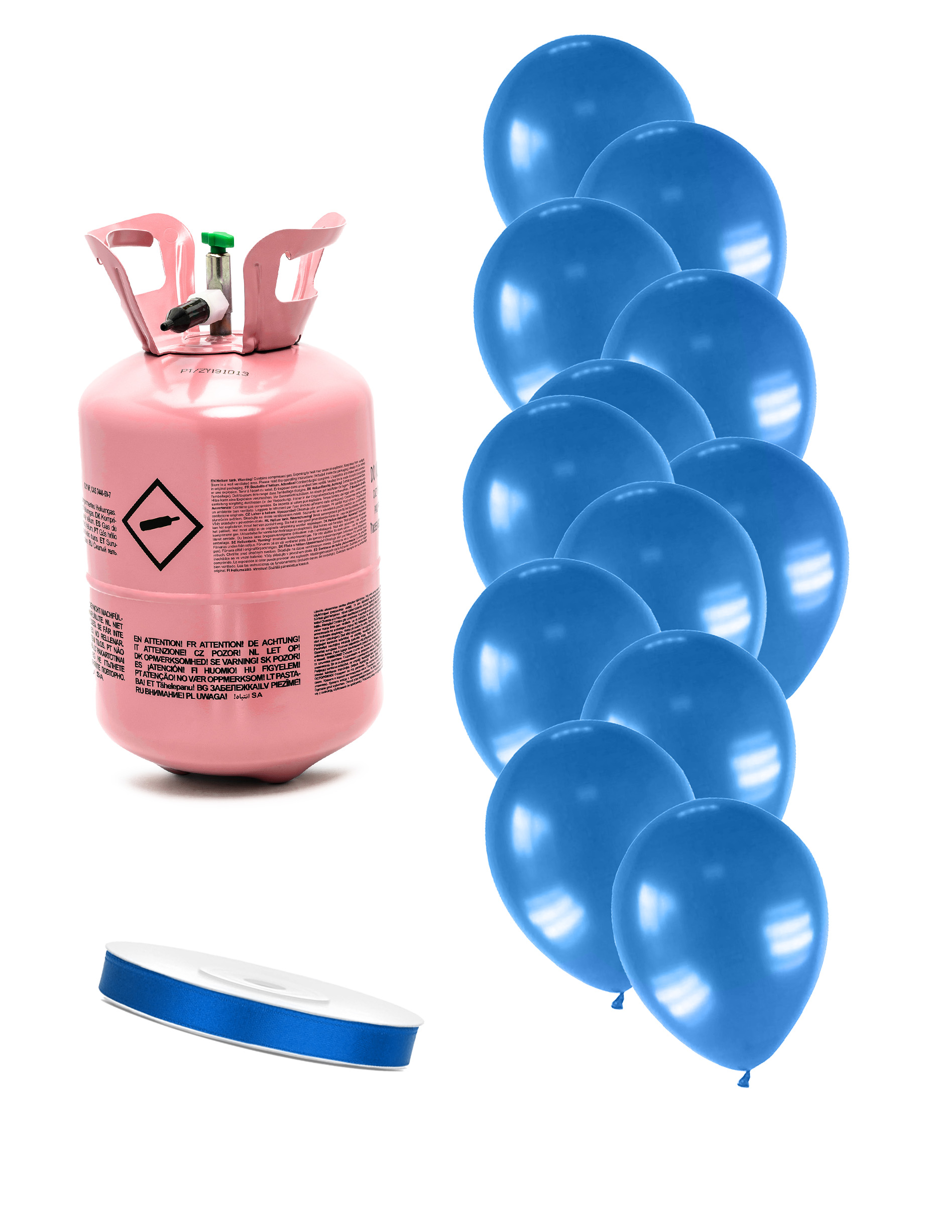 Heliumflaschen Set mit 12 metallisch dunkelblauen Ballons Heliumflaschen Set mit 12 metallisch dunkelblauen Ballons von BCI