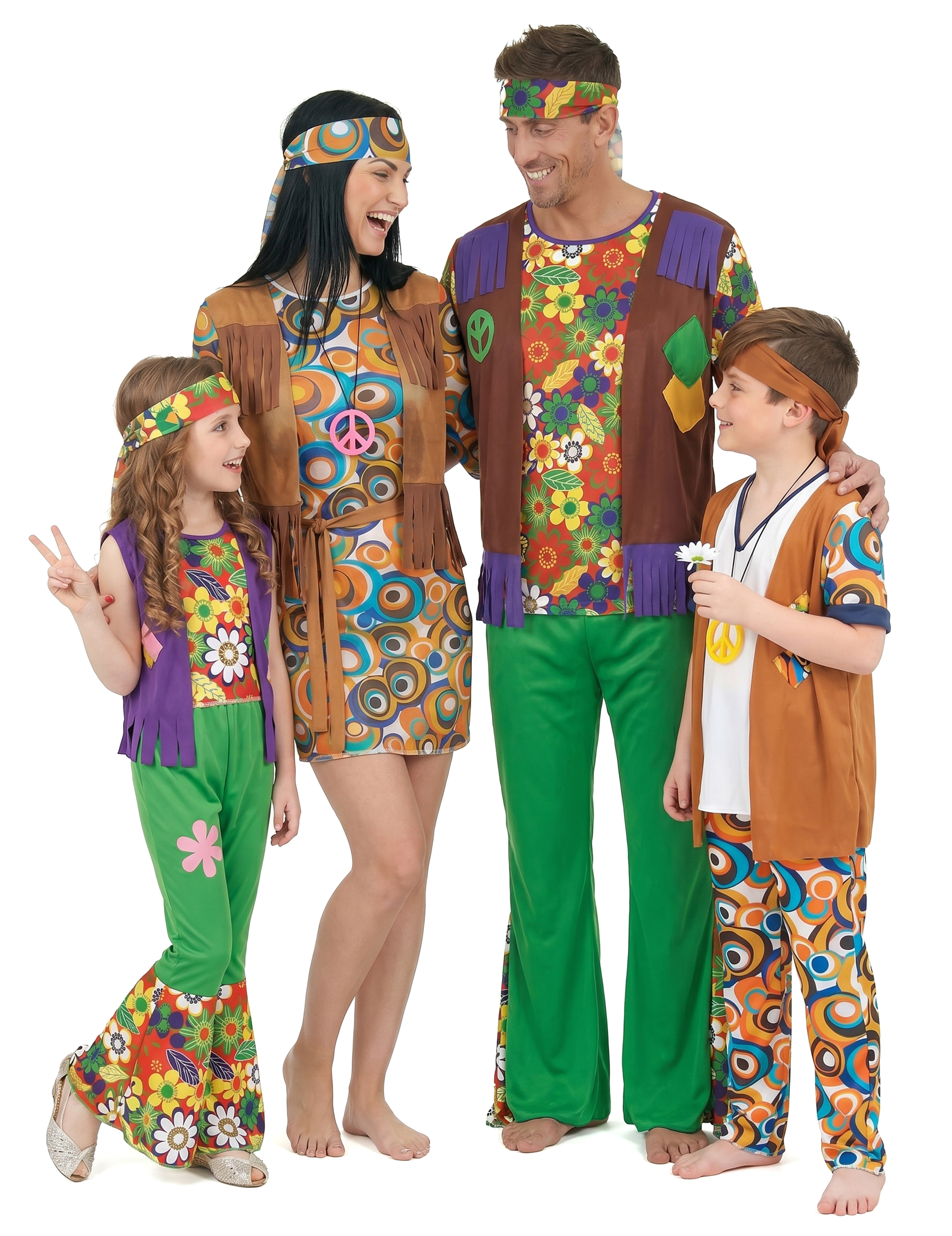 Hippie-Kostüm Set für Familien Hippie-Kostüm Set für Familien von BCI