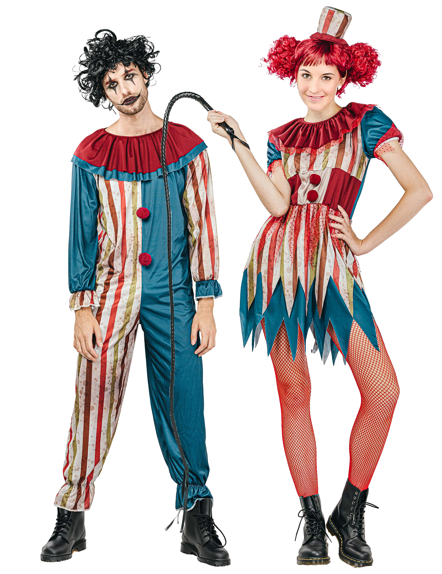 Horrorclown-Paarkostüm Halloween-Paarkostüm Horrorclown-Paarkostüm Halloween-Paarkostüm von BCI