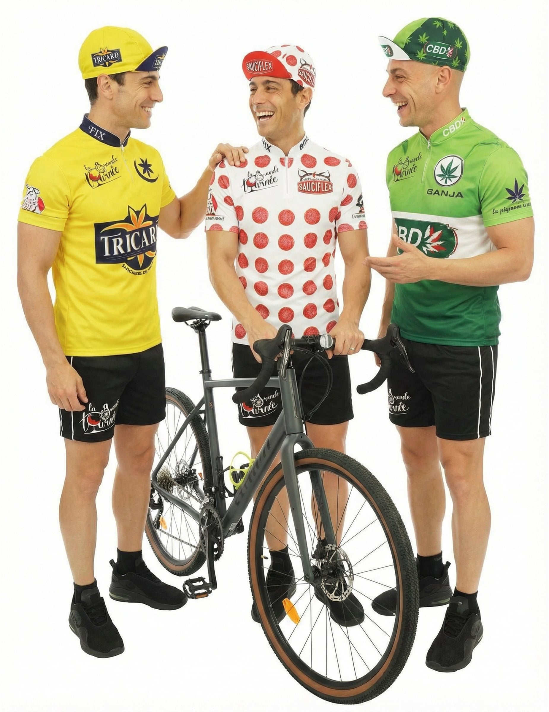 Humoristisches Radfahrer-Gruppen-Kostüm für Erwachsene von BCI