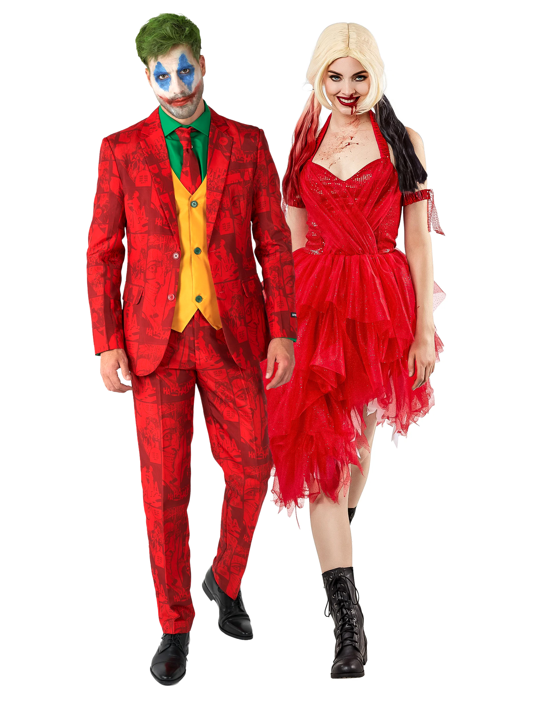 Jokerund Harley Quinn Paarkostüm Bösewicht-Kostüm Jokerund Harley Quinn Paarkostüm Bösewicht-Kostüm von BCI