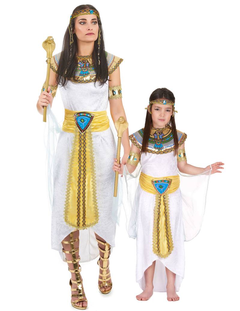 Königin von Ägypten - Paarkostüm für Mutter und Tochter, weiß von BCI