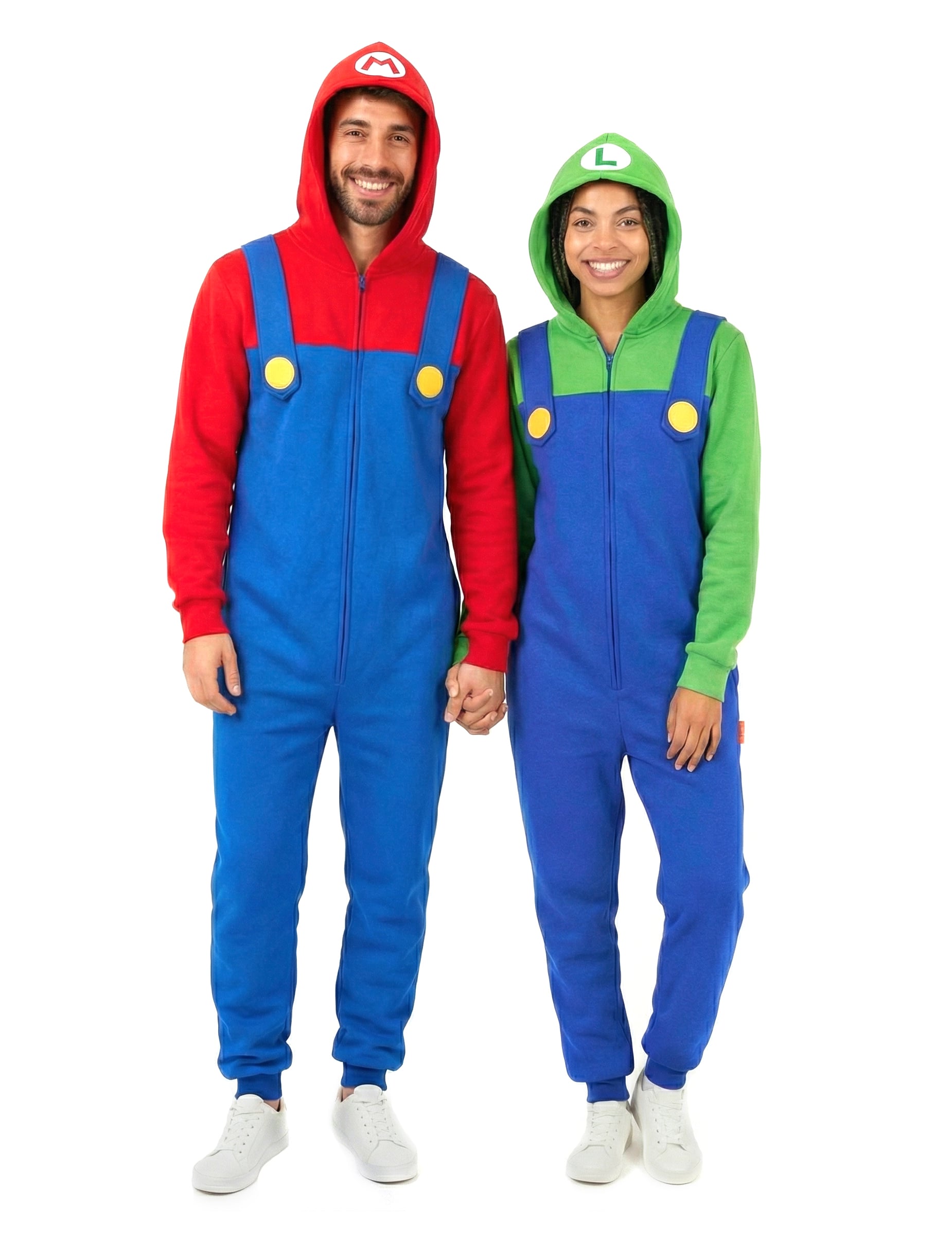 Mario und Luigi-Overall-Paarkostüm für Erwachsene von BCI