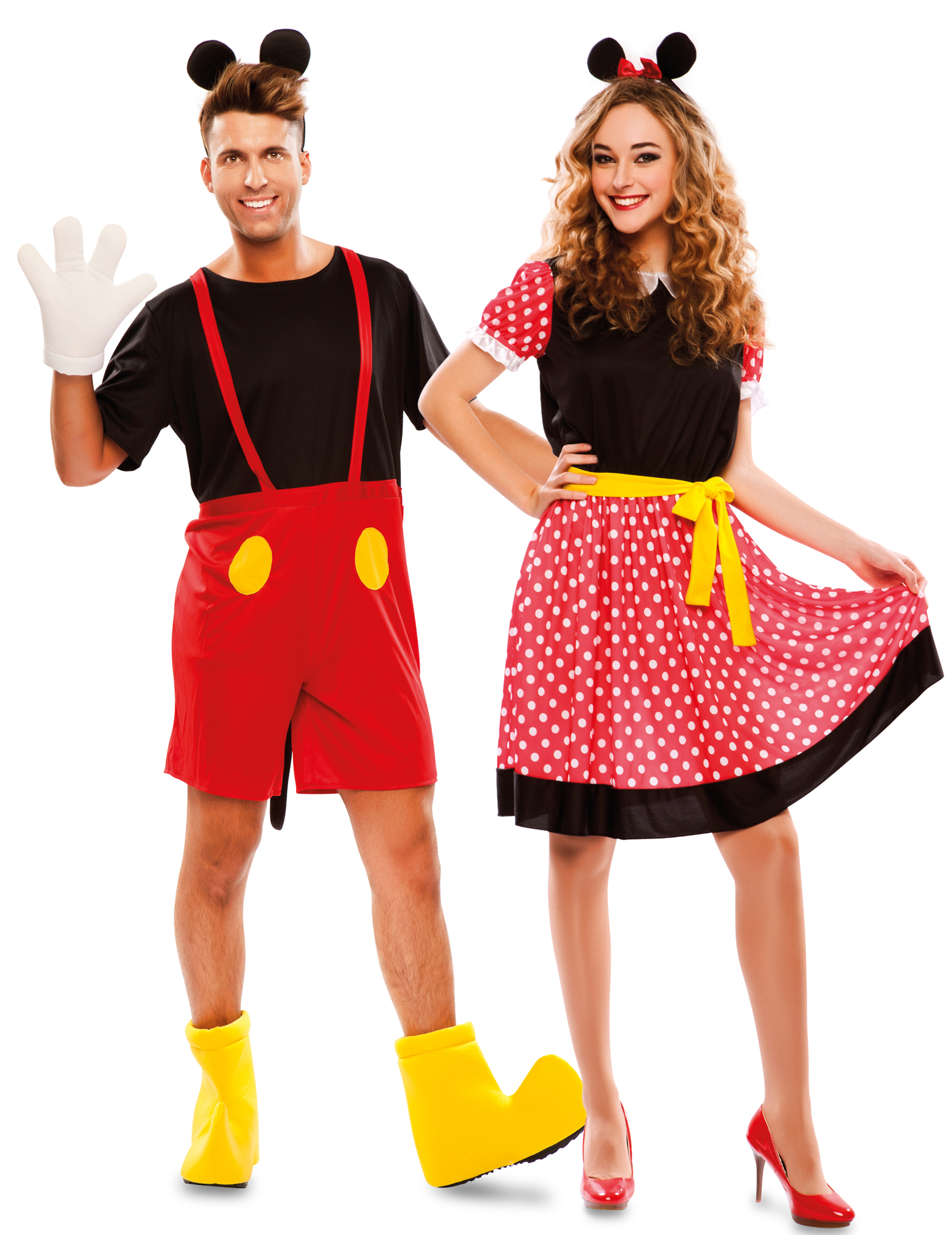 Maus-Paarkostüm rot-schwarz-gelb Maus-Paarkostüm rot-schwarz-gelb von BCI