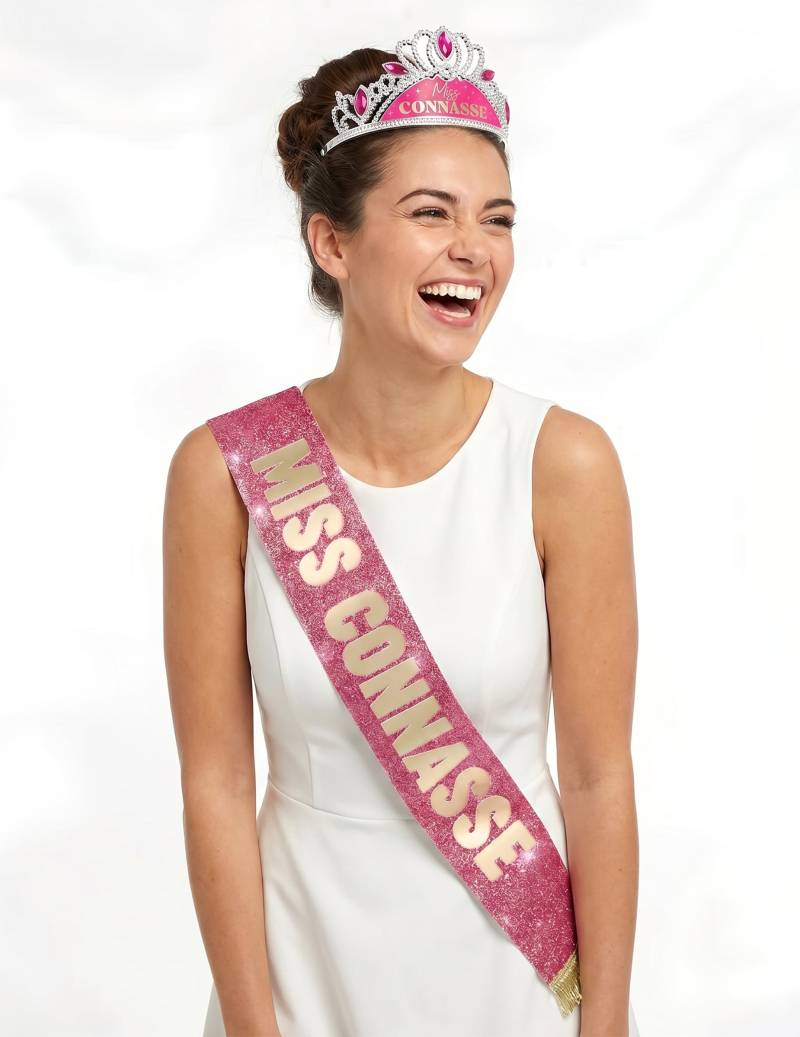 Miss Connasse Schärpe und Diadem Set Miss Connasse Schärpe und Diadem Set von BCI