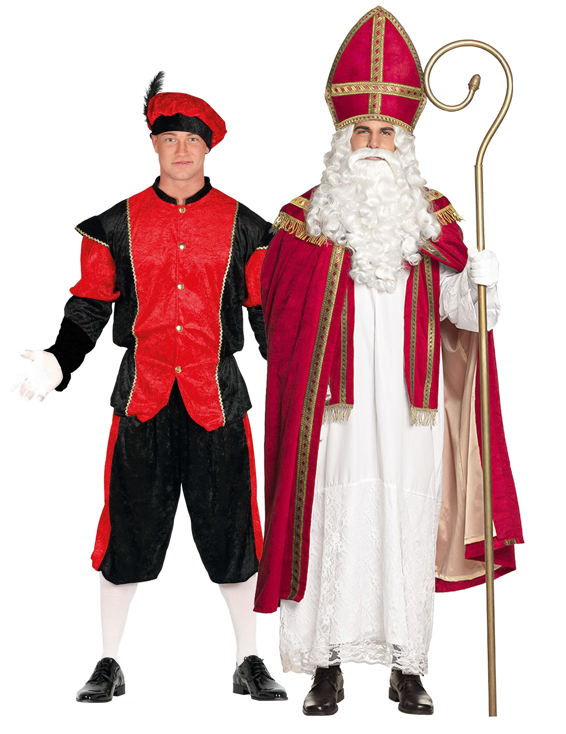 Nikolaus und Knecht Ruprecht Kostüm für Paare von BCI