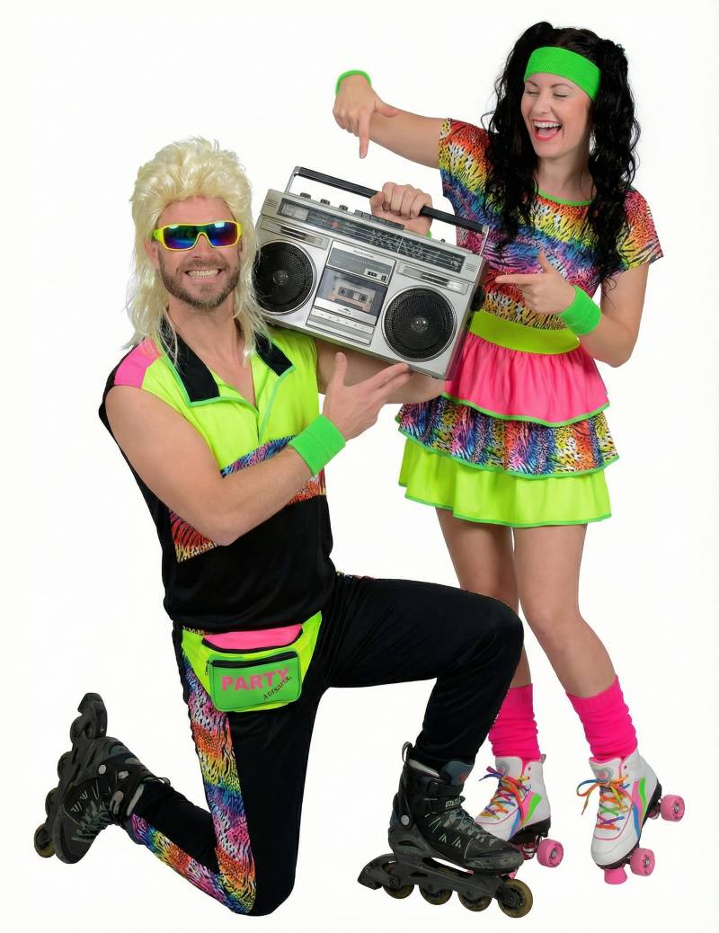 Paarkostüm 80er Jahre kitschiges Paar Erwachsene von BCI