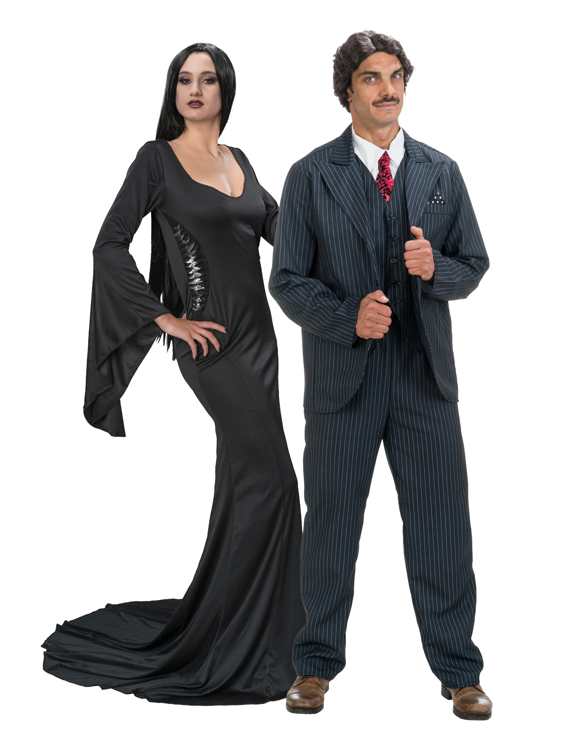 Paarkostüm Wednesday Gomez und Morticia Addams für Erwachsene von BCI