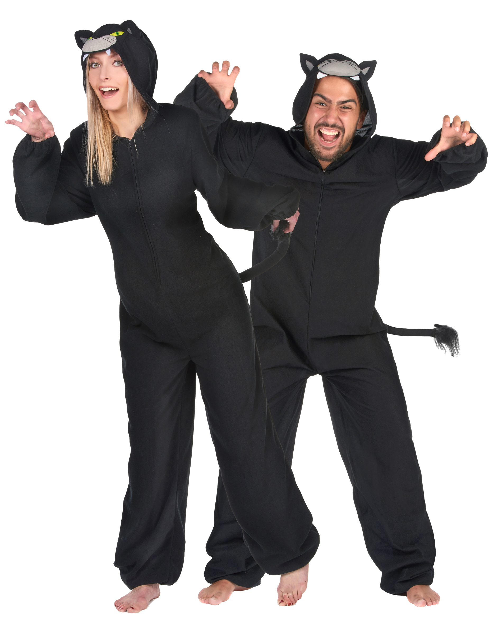 Panther-Paarkostüm Faschingskostüm schwarz-grau Panther-Paarkostüm Faschingskostüm schwarz-grau von BCI