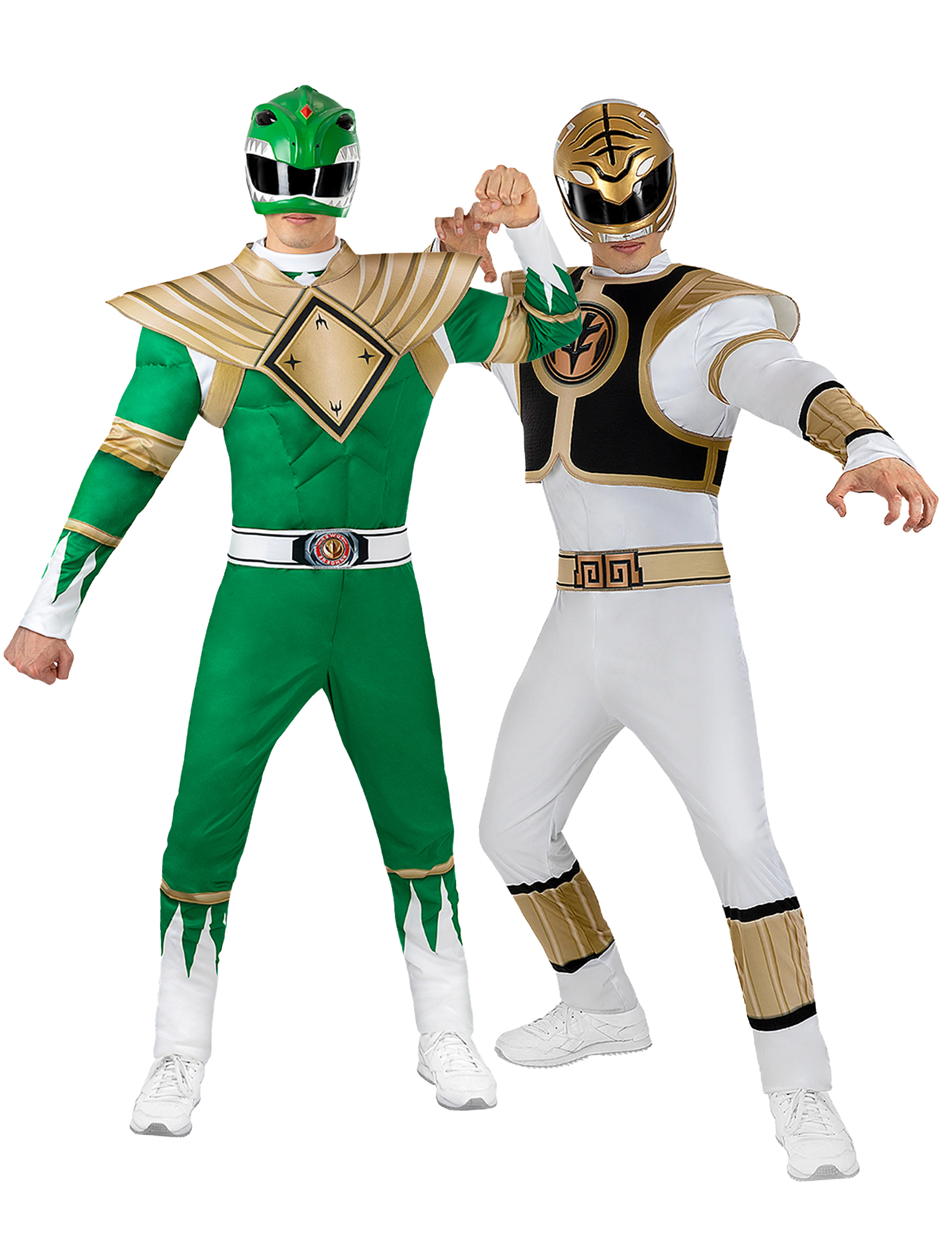 Power Rangers Paarkostüm Weiß und Grün Power Rangers Paarkostüm Weiß und Grün von BCI