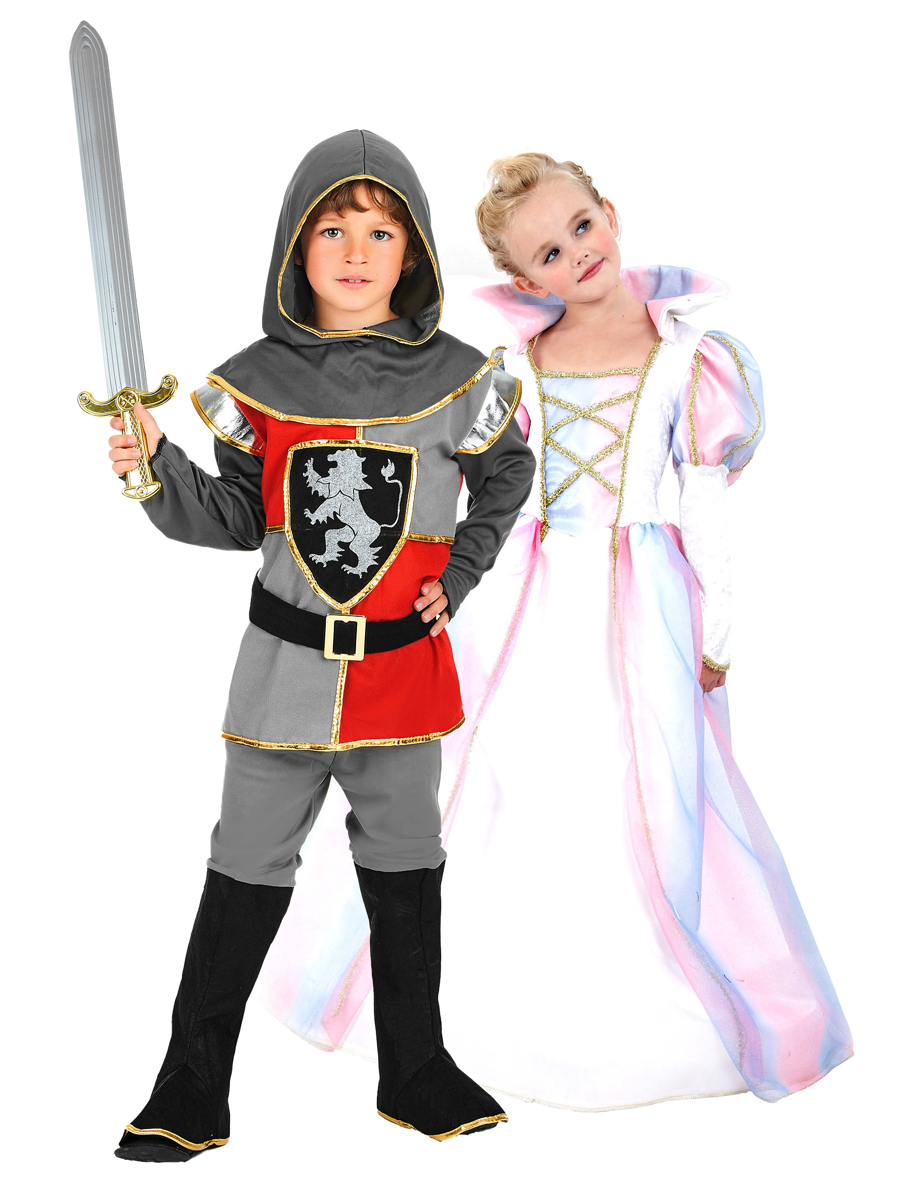 Ritter und Prinzessinnenpaar Kostüm Kinder von BCI