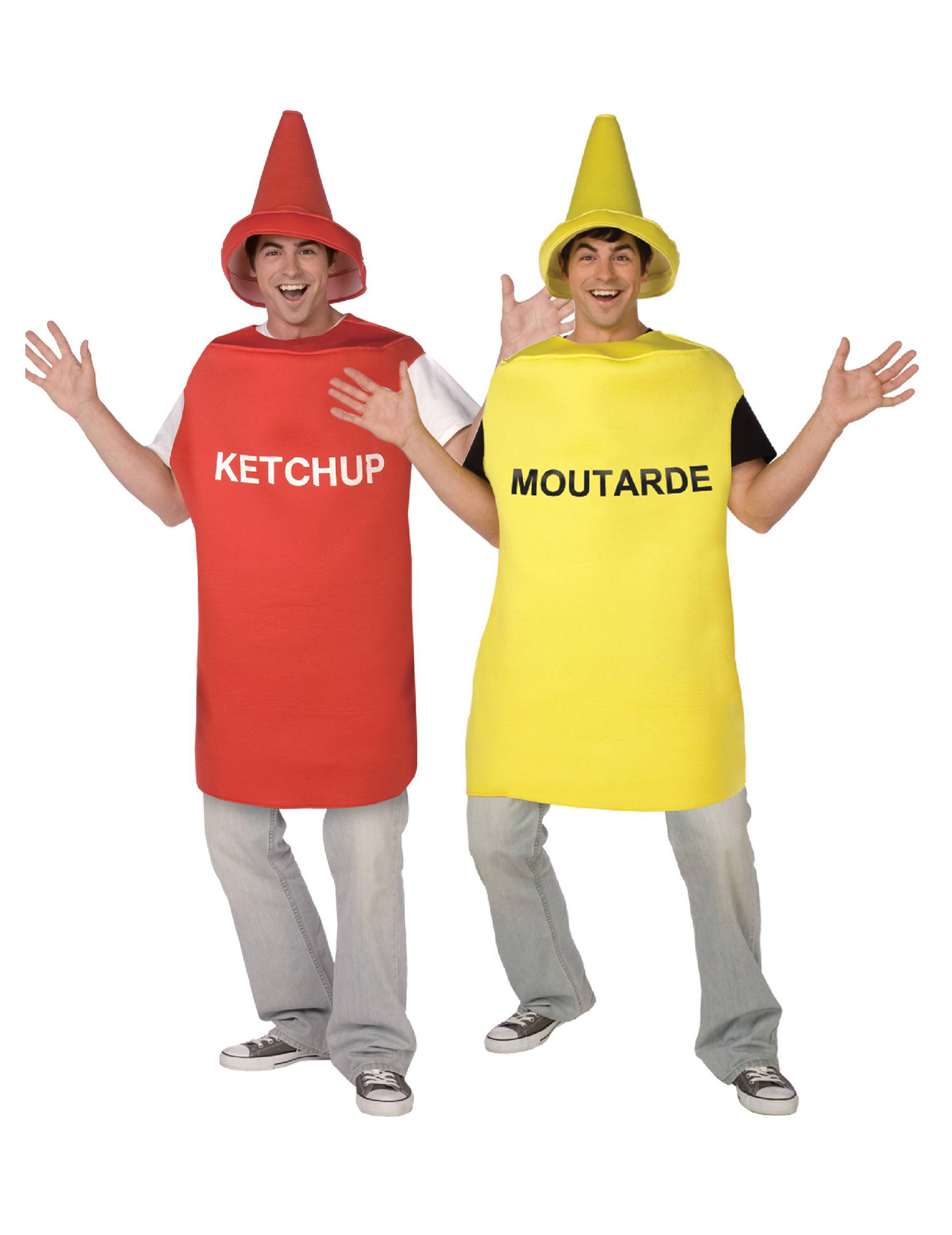 Senf-Ketchup-Paarkostüm für Erwachsene Fasching rot-gelb Senf-Ketchup-Paarkostüm für Erwachsene Fasching rot-gelb von BCI