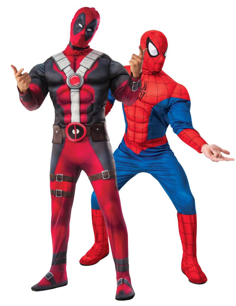 Spiderman und Deadpool Superhelden Paarkostüm von BCI