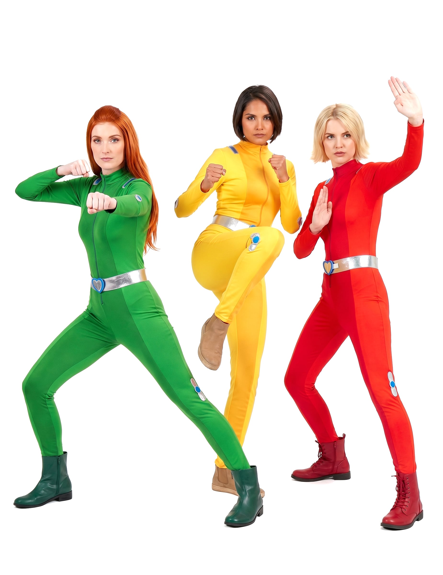 Spionin-Gruppenkostüm für Damen Faschingskostüm grün-gelb-rot Spionin-Gruppenkostüm für Damen Faschingskostüm grün-gelb-rot von BCI