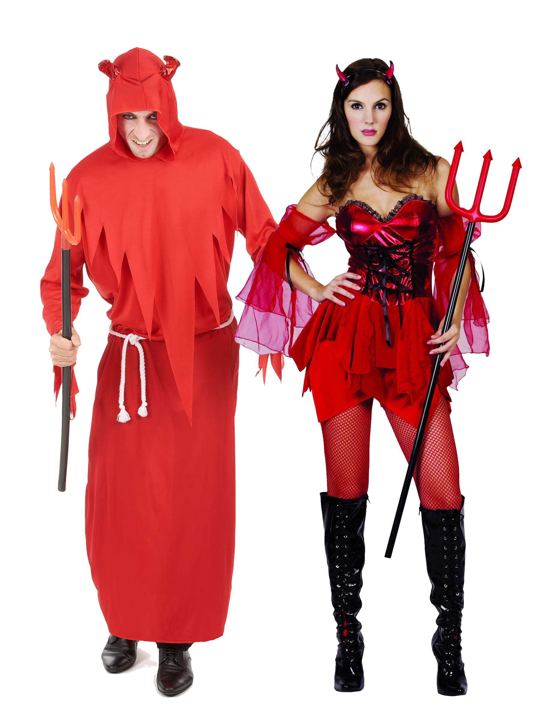 Teuflisches Halloween-Paarkostüm rot von BCI