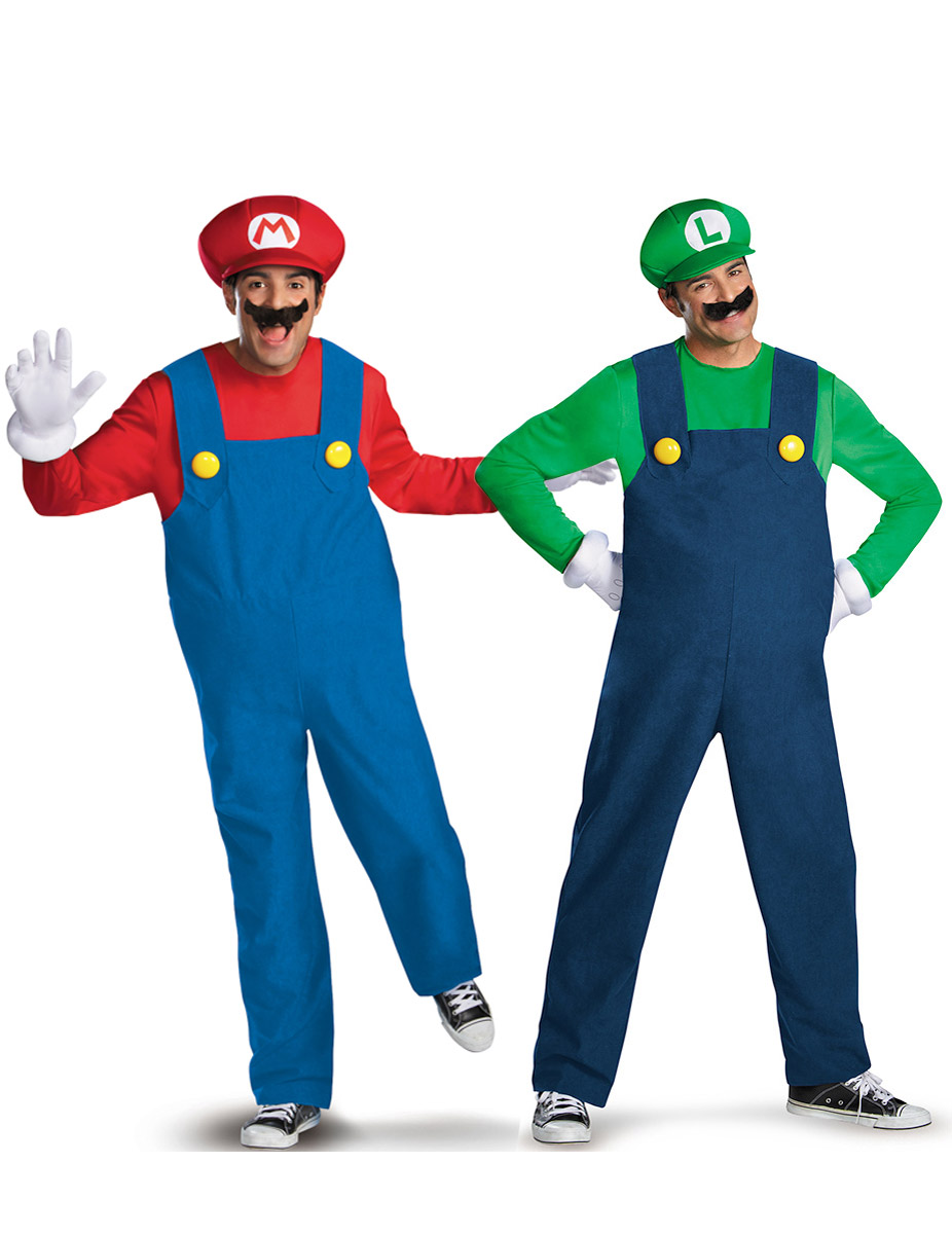 Videospiel-Paarkostüm Mario und Luigi blau-rot-grün Videospiel-Paarkostüm Mario und Luigi blau-rot-grün von BCI