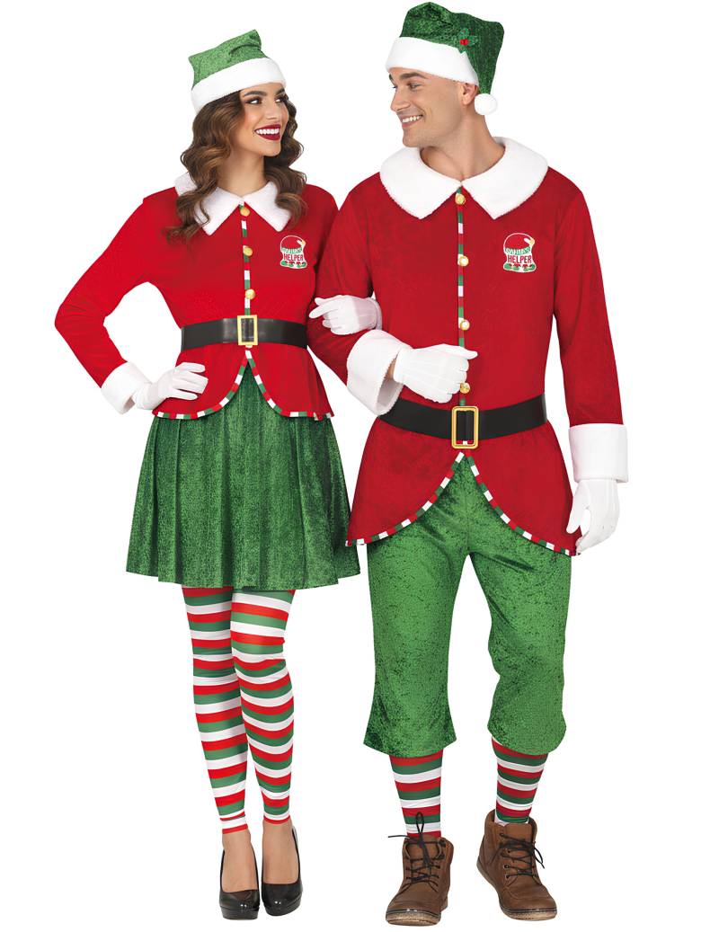 Weihnachtselfen-Paarkostüm für Erwachsene Weihnachtselfen-Paarkostüm für Erwachsene von BCI