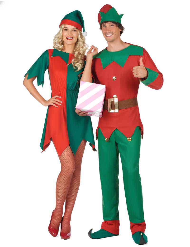 Weihnachtselfen-Paarkostüm für Erwachsene Weihnachtselfen-Paarkostüm für Erwachsene von BCI