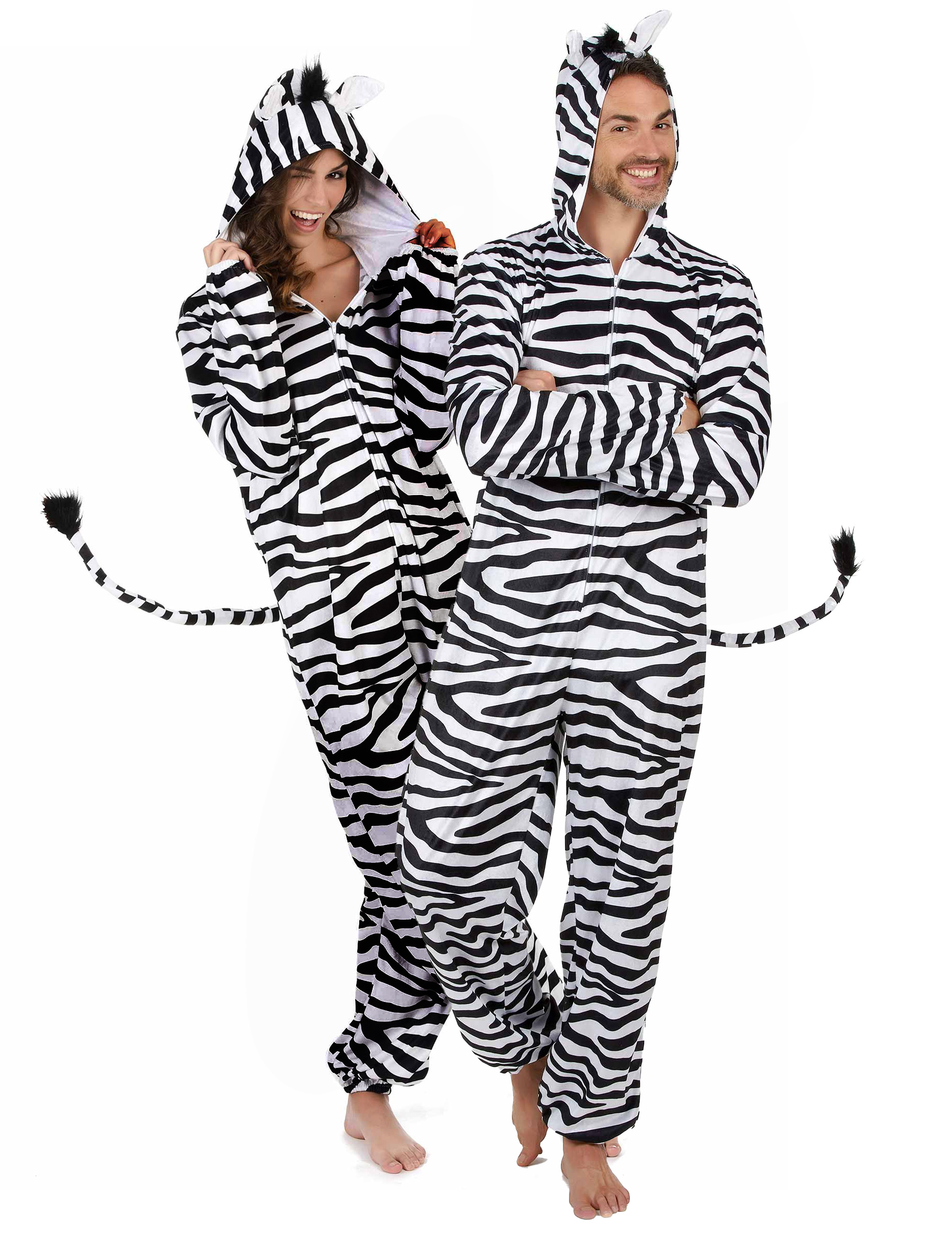 Zebra Pärchenkostüm schwarz weiß Erwachsene Zebra Pärchenkostüm schwarz weiß Erwachsene von BCI